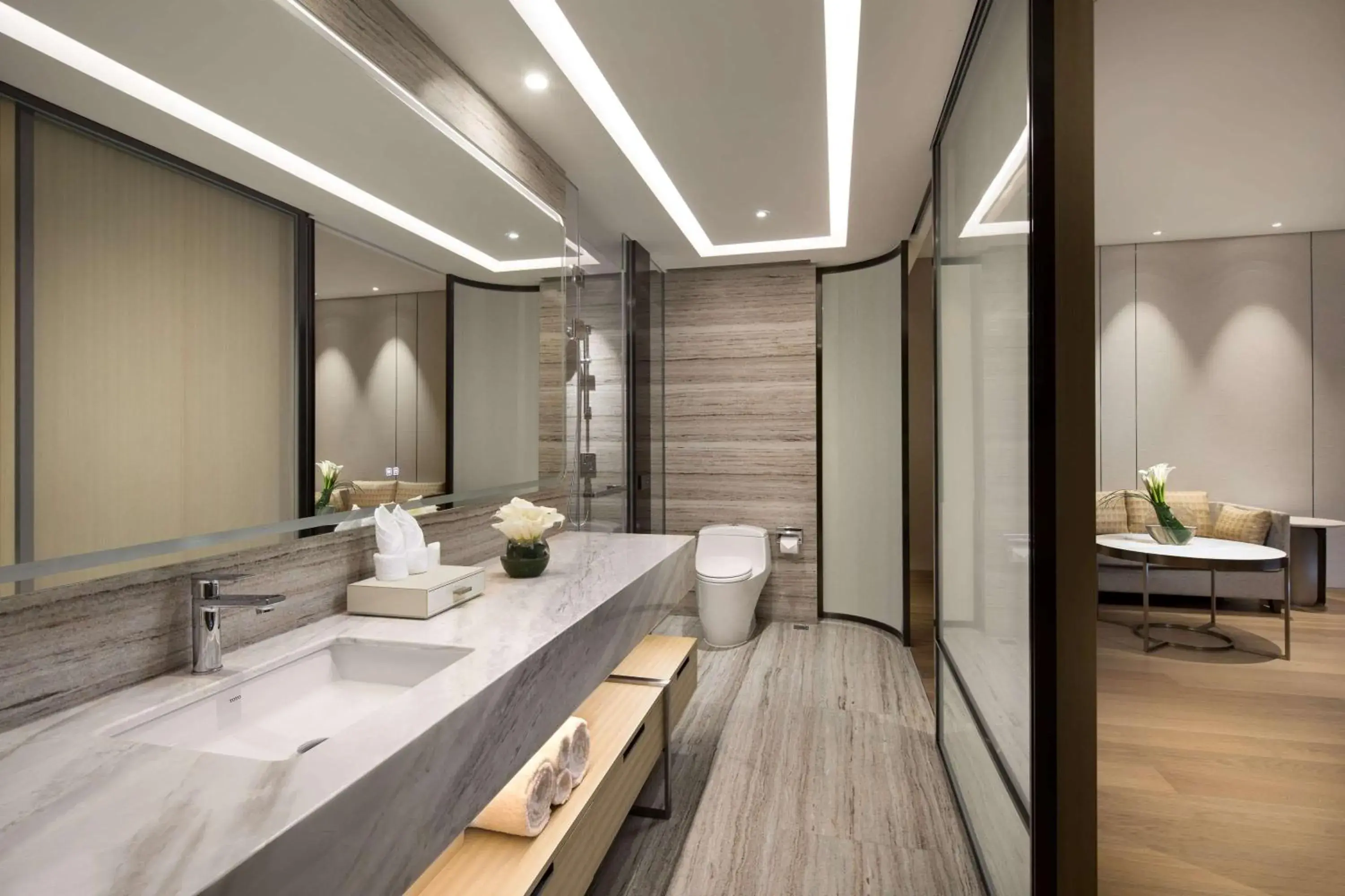 Photo of the whole room, Bathroom in Wyndham Shanghai Pudong