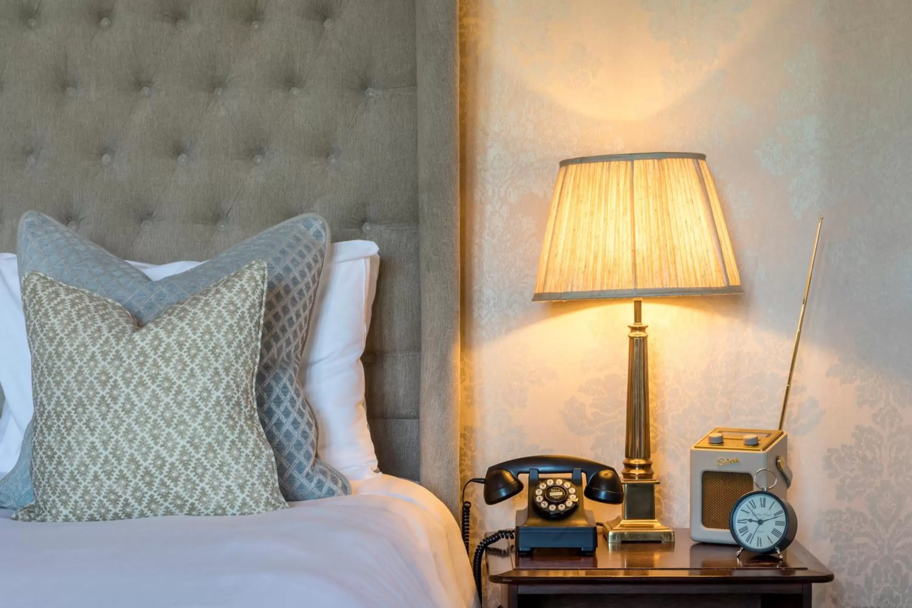 Bedroom, Bed in Eastwell Manor, Champneys Hotel & Spa Bedroom, Bed in Eastwell Manor, Champneys Hotel & Spa