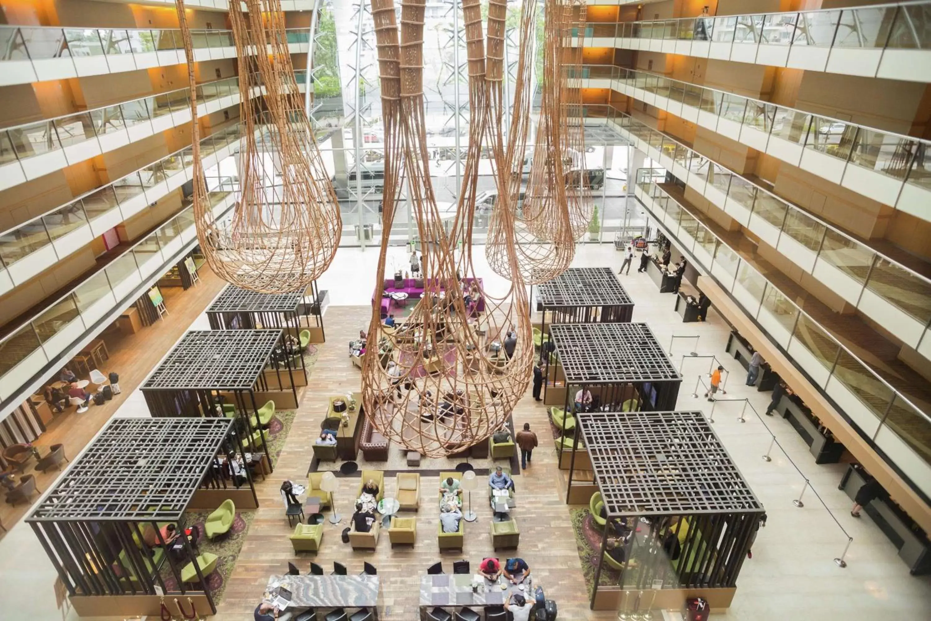 Lobby or reception, Bird's-eye View in Hilton Buenos Aires