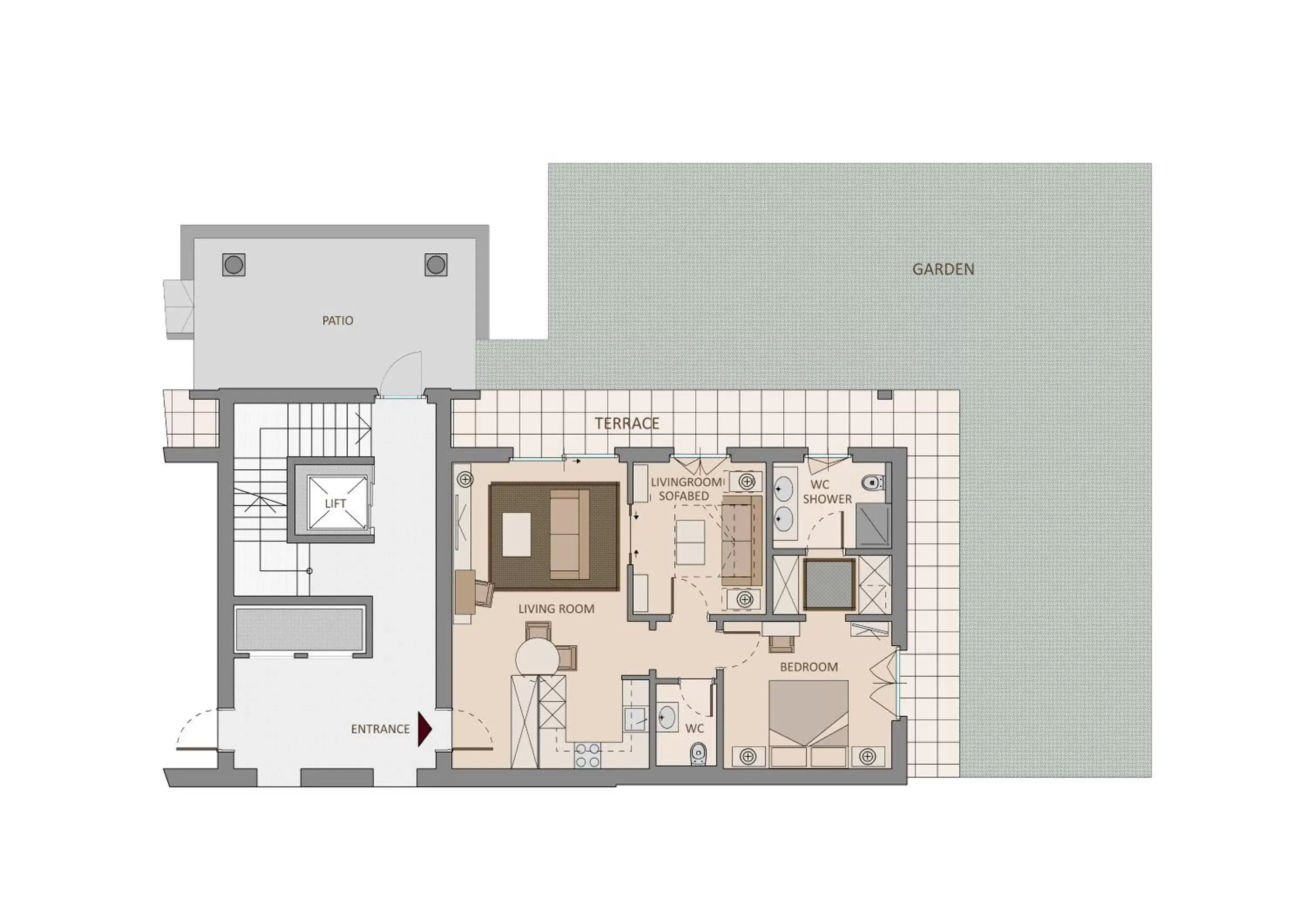 Other, Floor Plan in Delta Resort Apartments