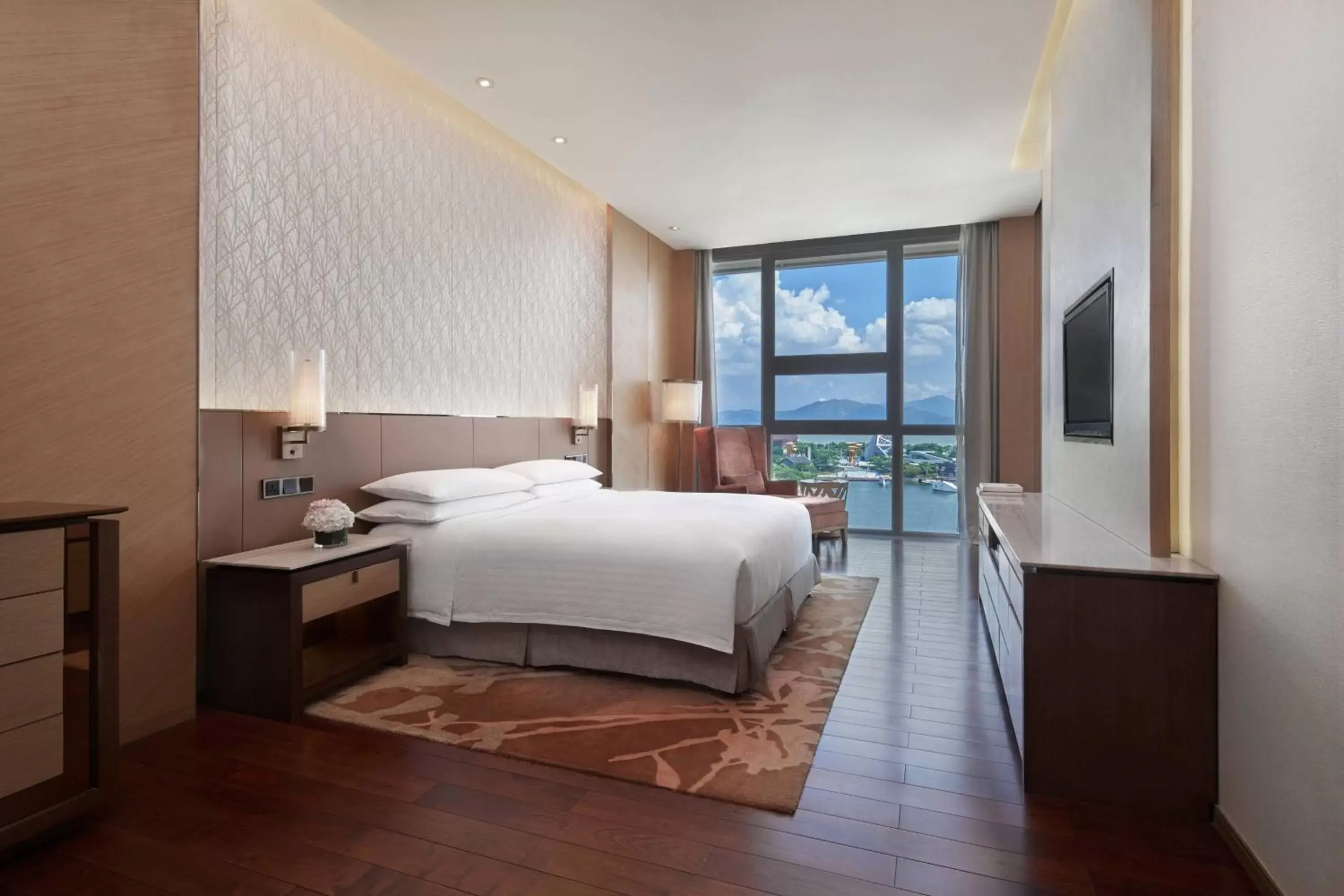 Bedroom in The OCT Harbour, Shenzhen - Marriott Executive Apartments