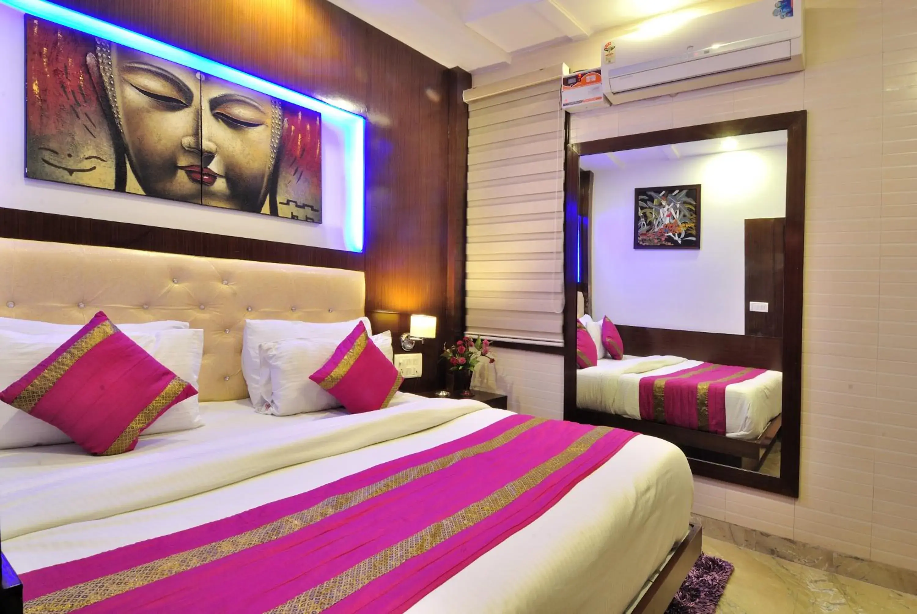 Bedroom, Bed in Hotel Nirmal Mahal by Sushant Travels