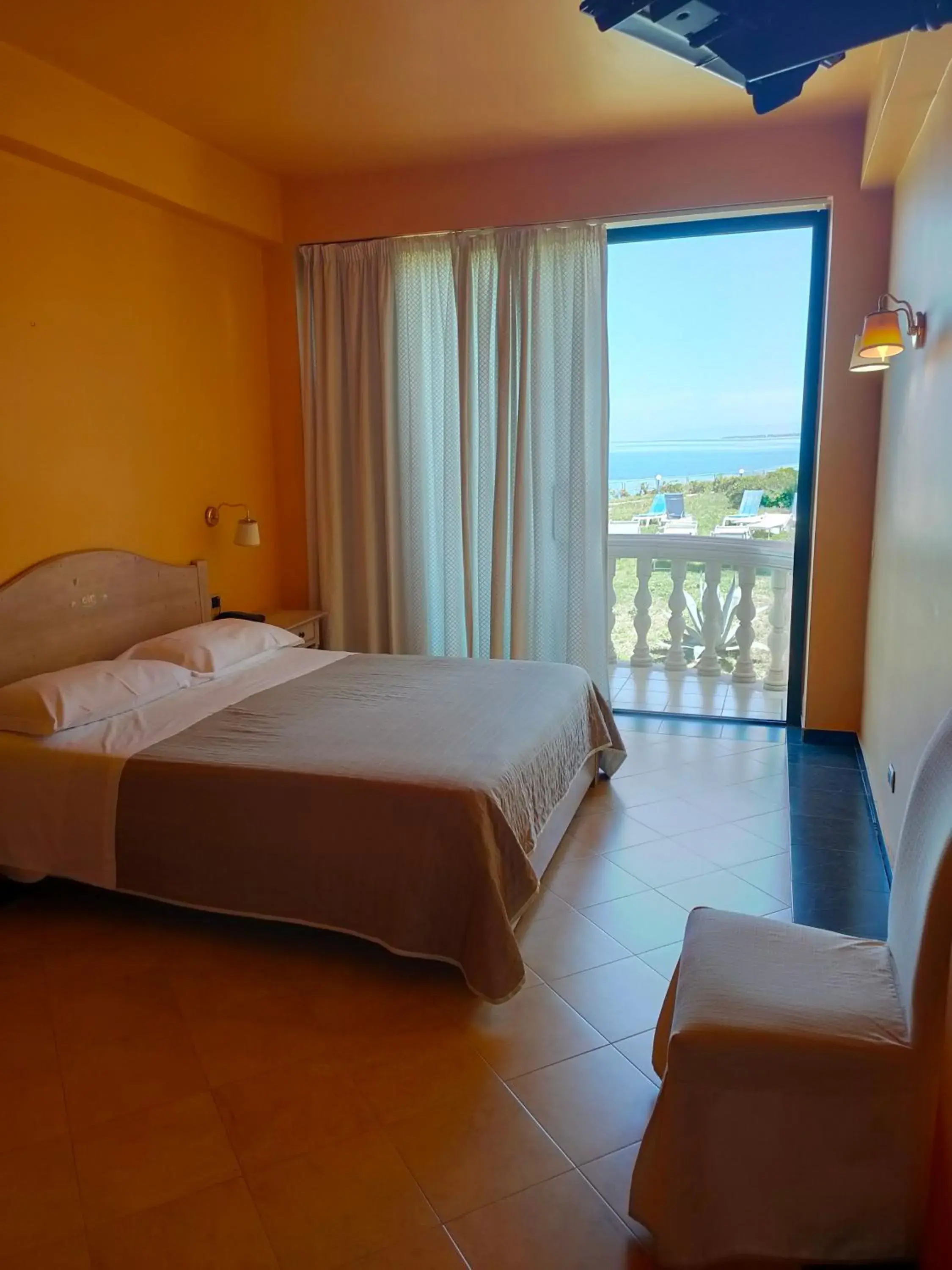 Bed in La Playa Blanca Hotel & Ristorante