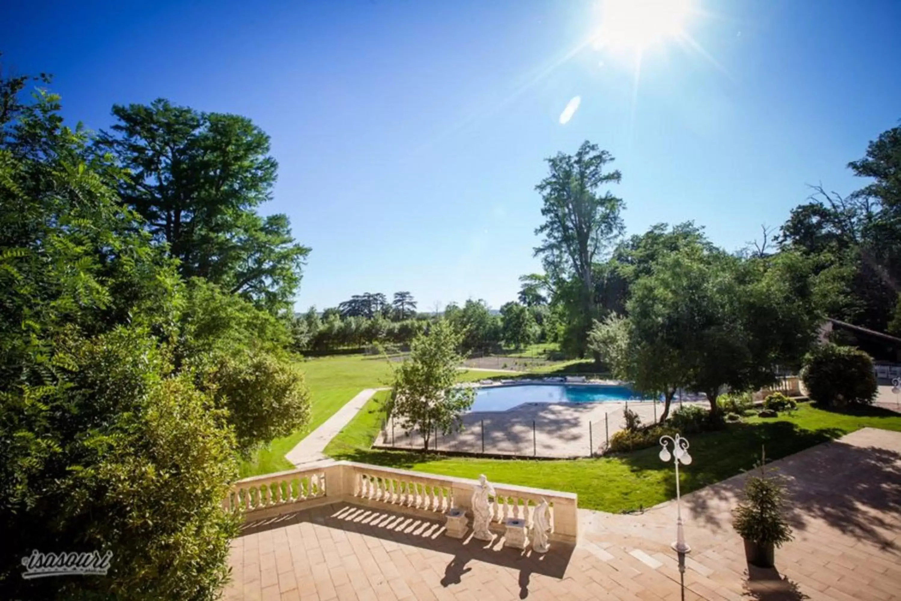 Swimming pool, Pool View in Logis Château Saint Marcel