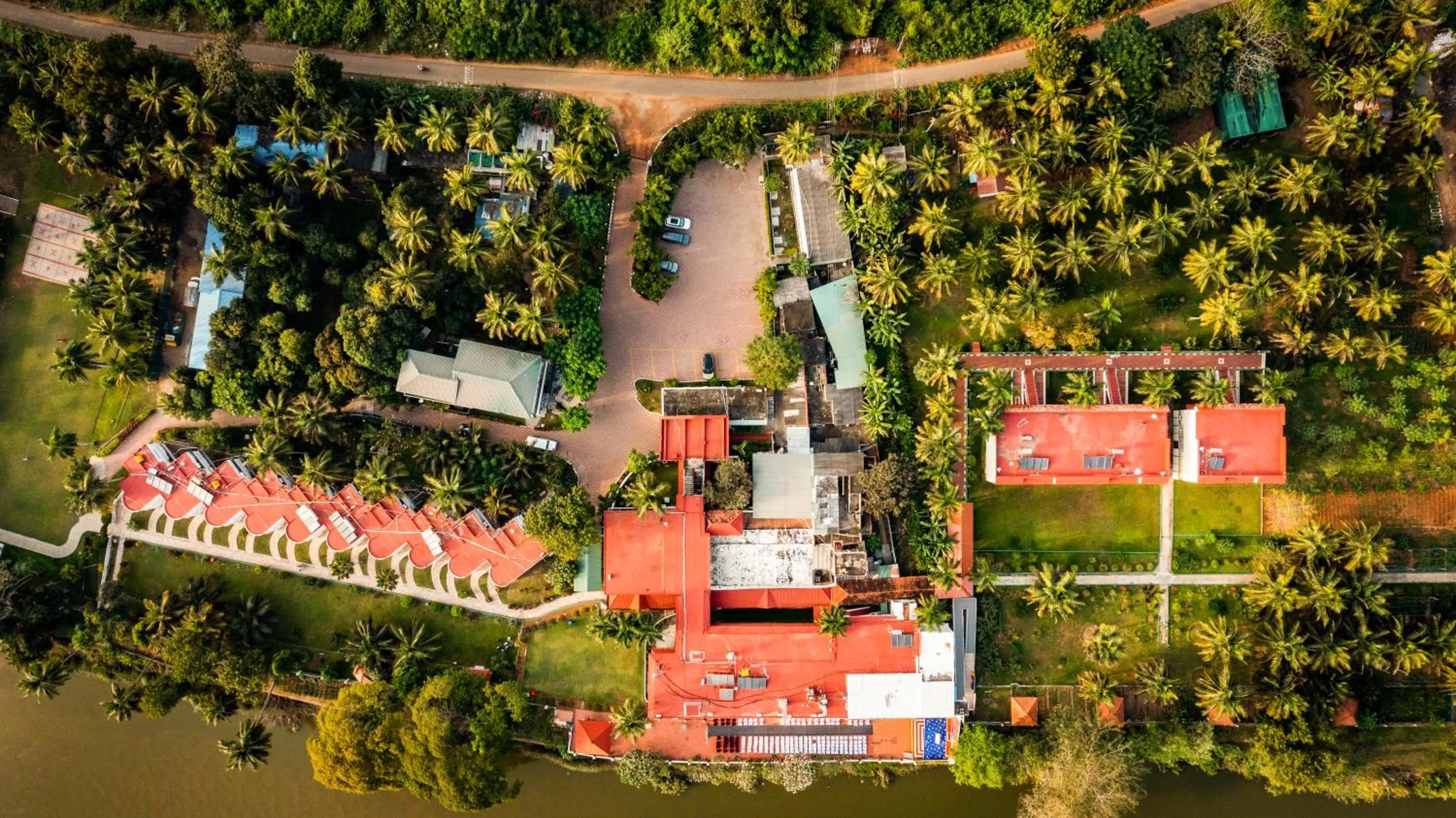 Property building, Bird's-eye View in GReaT Trails Riverview Thanjavur By GRT Hotels