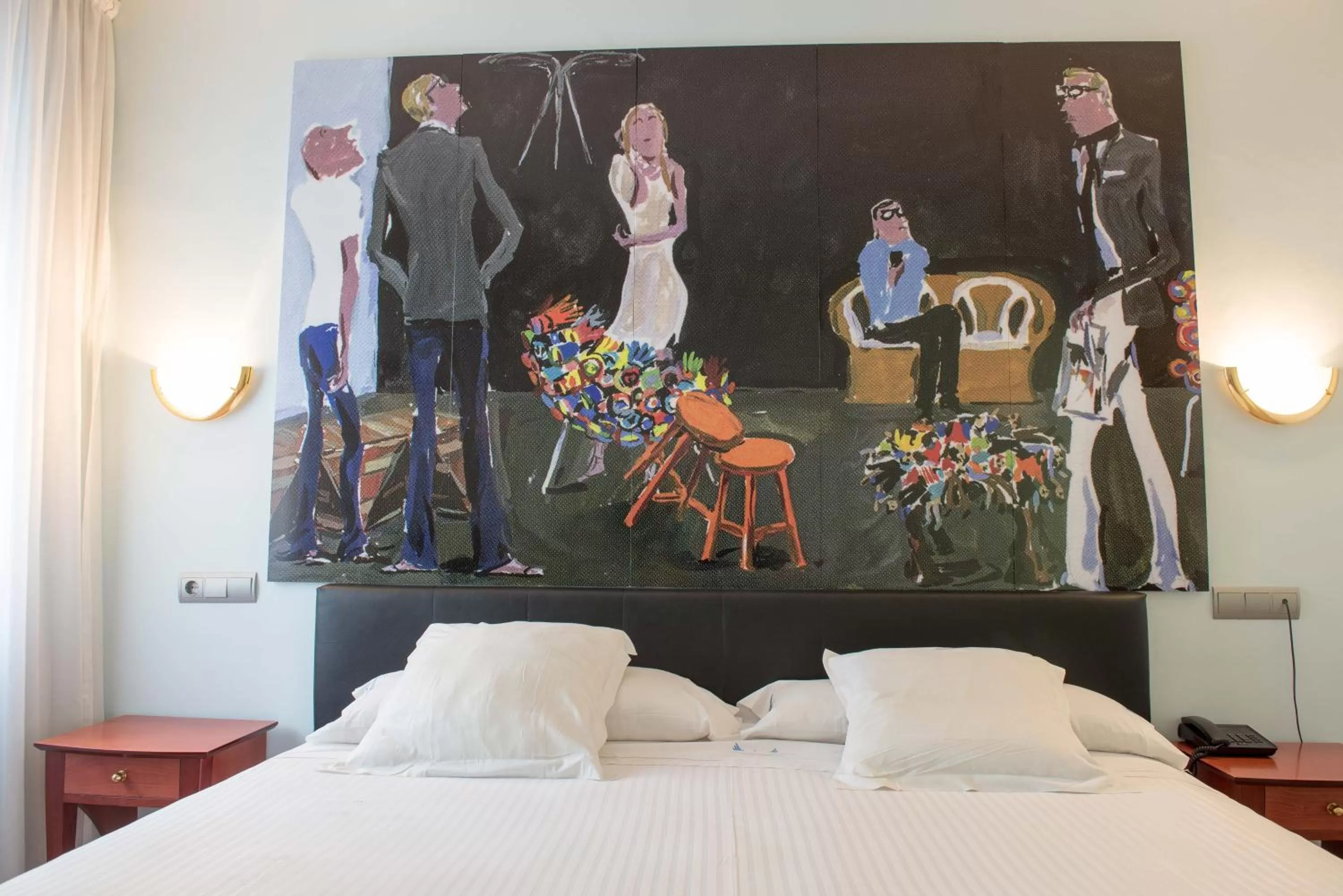 Bed in Hotel Los Angeles Granada