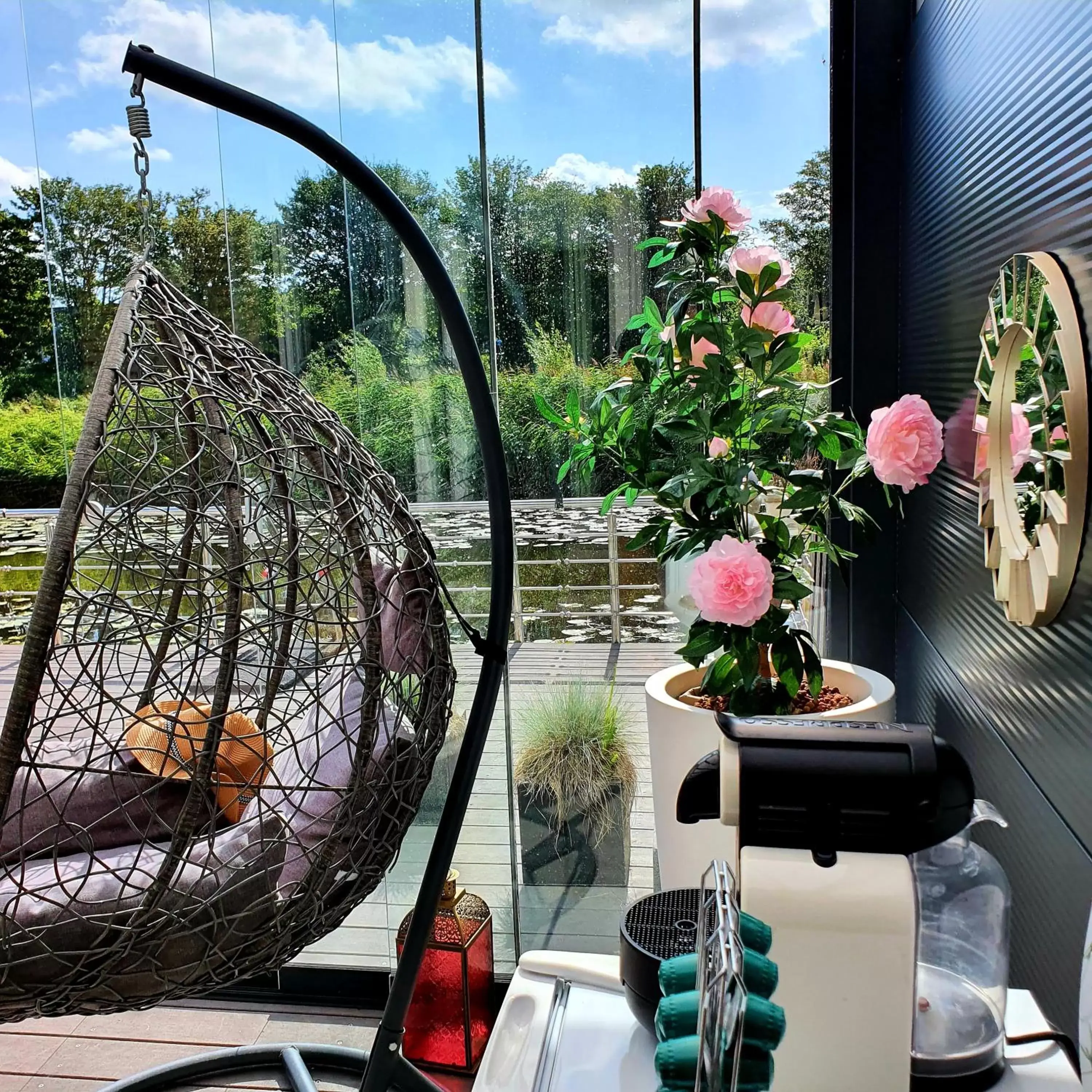 Balcony/Terrace in B&B Apartment Amsterdam Schiphol Airport