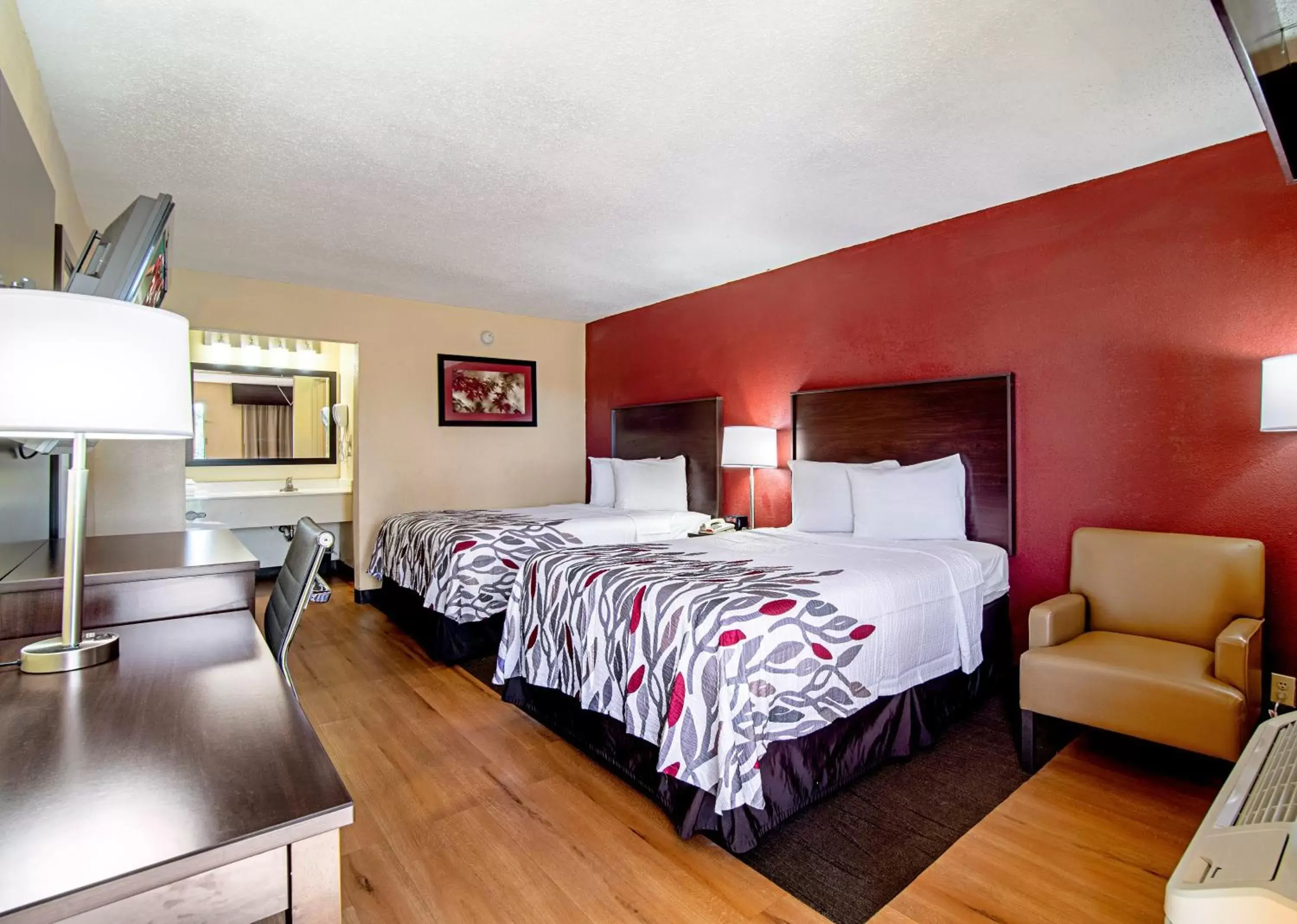 Bedroom, Room Photo in Red Roof Inn & Suites Greenwood, SC