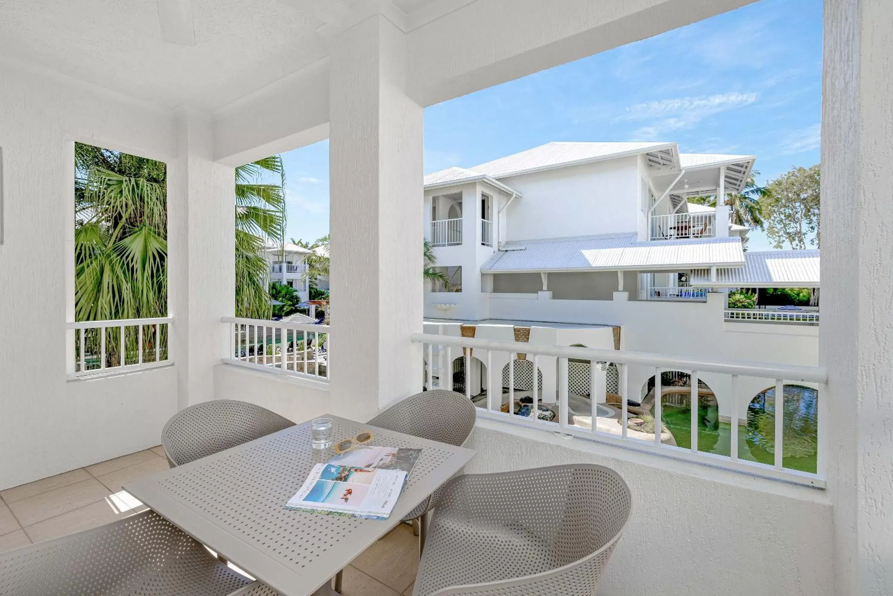 Balcony/Terrace, Pool View in Mantra PortSea