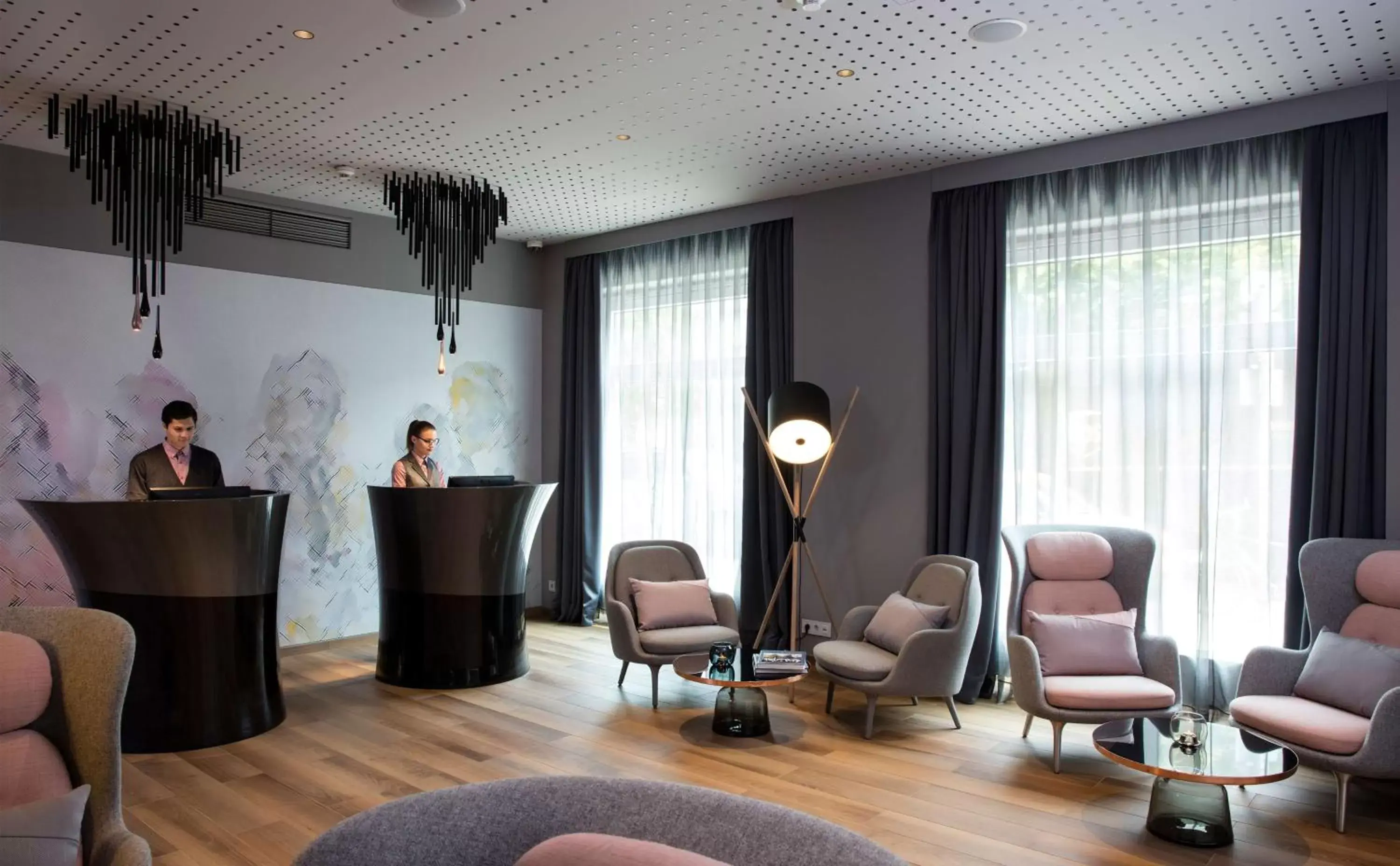 Lobby or reception in art'otel berlin mitte, Powered by Radisson Hotels