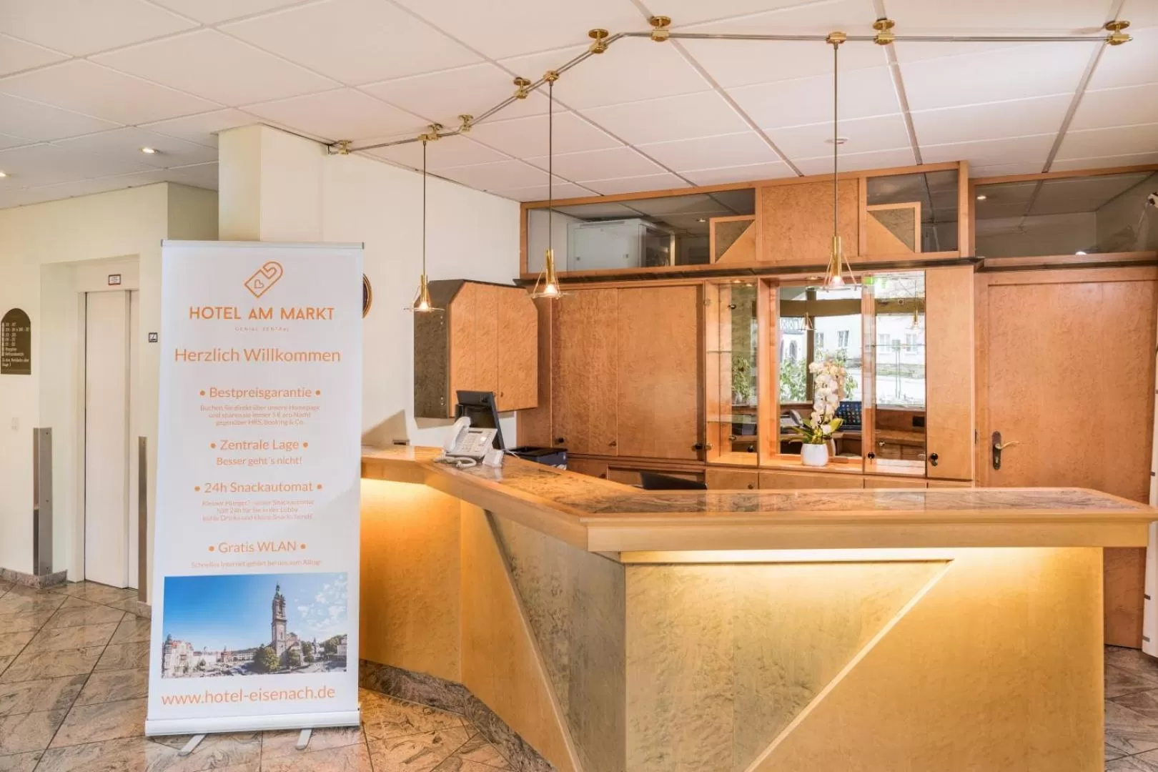 Lobby or reception in Hotel am Markt