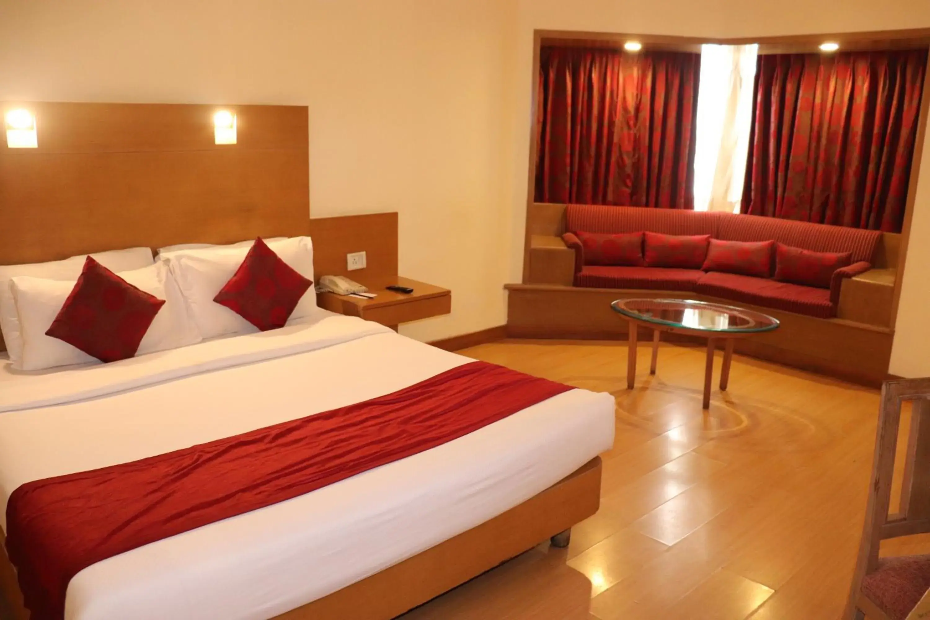 Bedroom, Bed in Hotel Vits Aurangabad