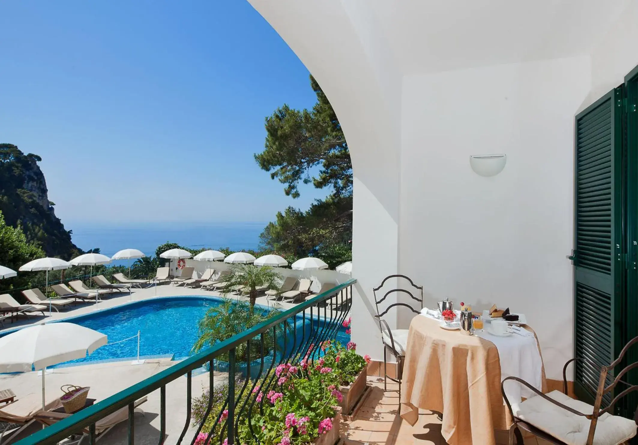 Balcony/Terrace, Pool View in Hotel Della Piccola Marina