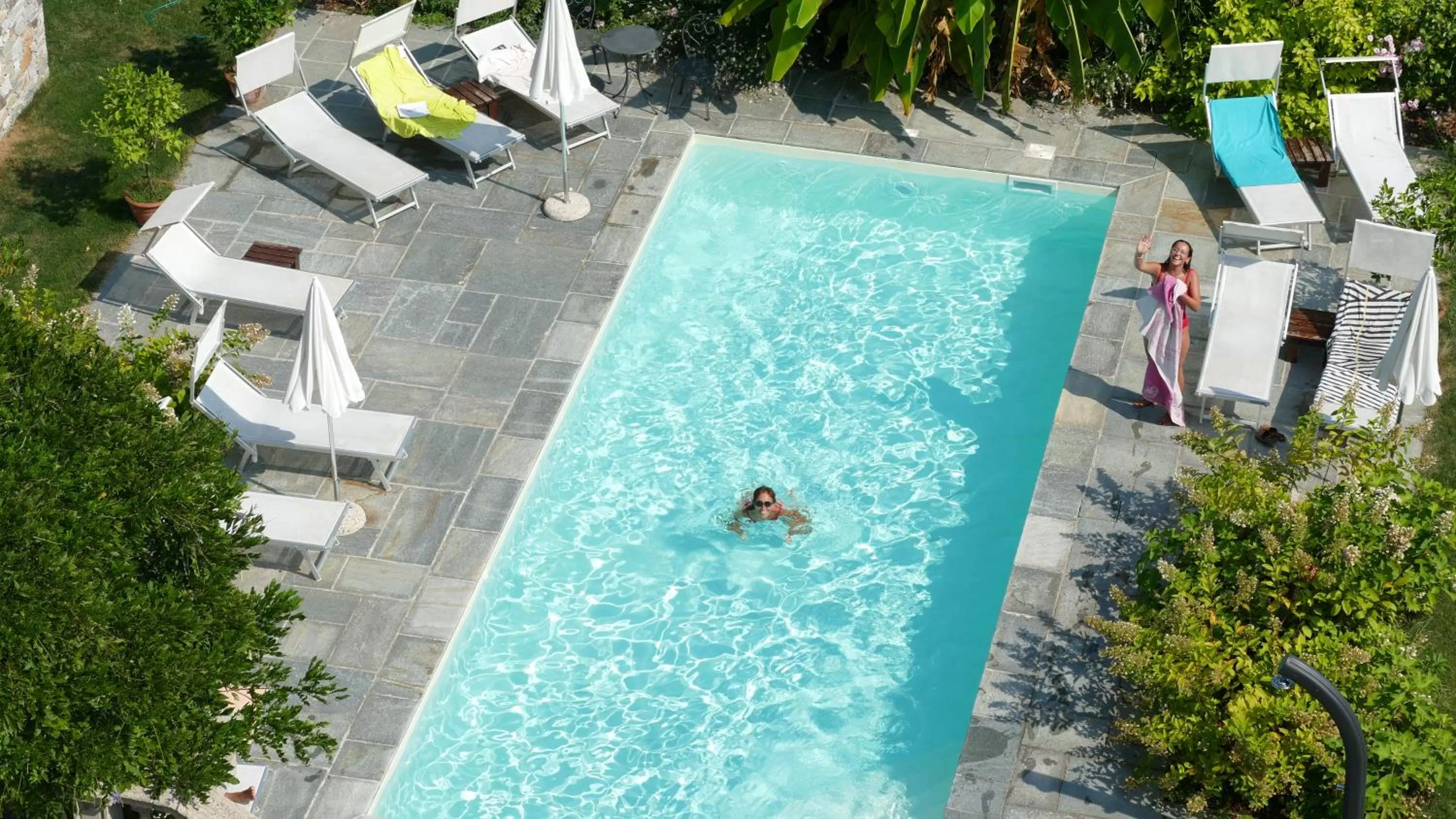 Pool view in White Lilac Romantic B&B - Adults only