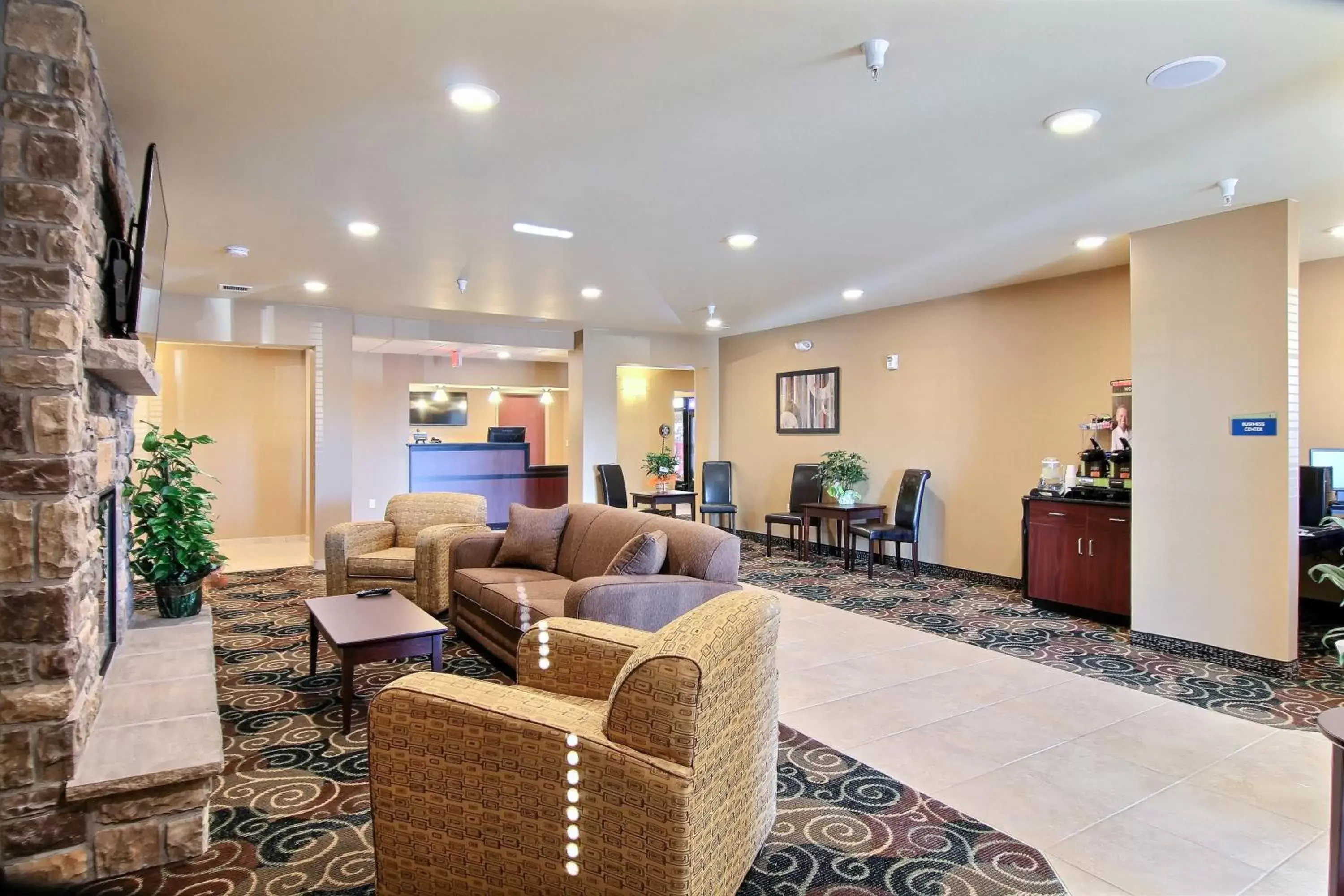 Lobby or reception, Lobby/Reception in Cobblestone Hotel & Suites - Beulah