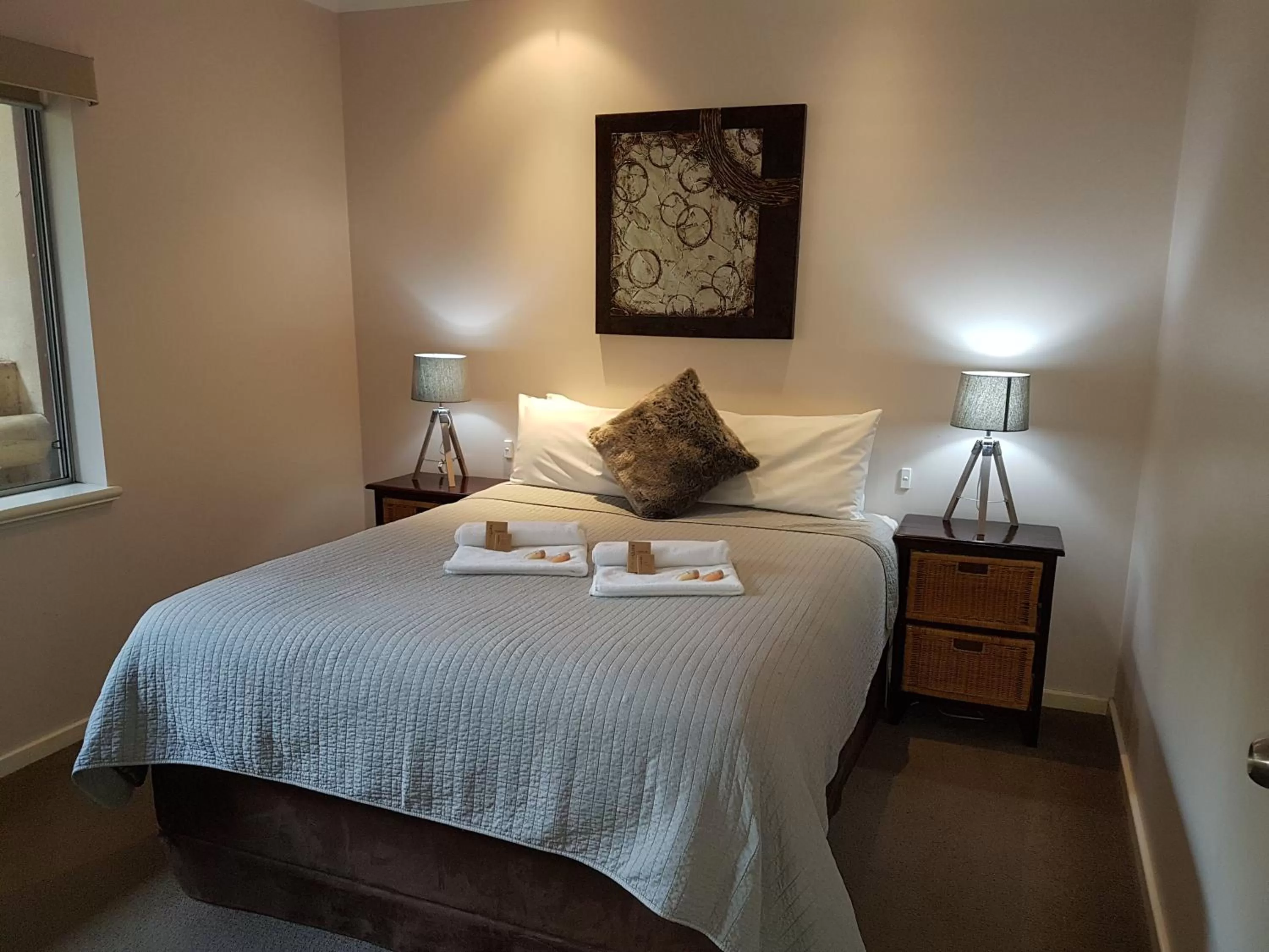 Bedroom, Bed in Adamsons Riverside Accommodation