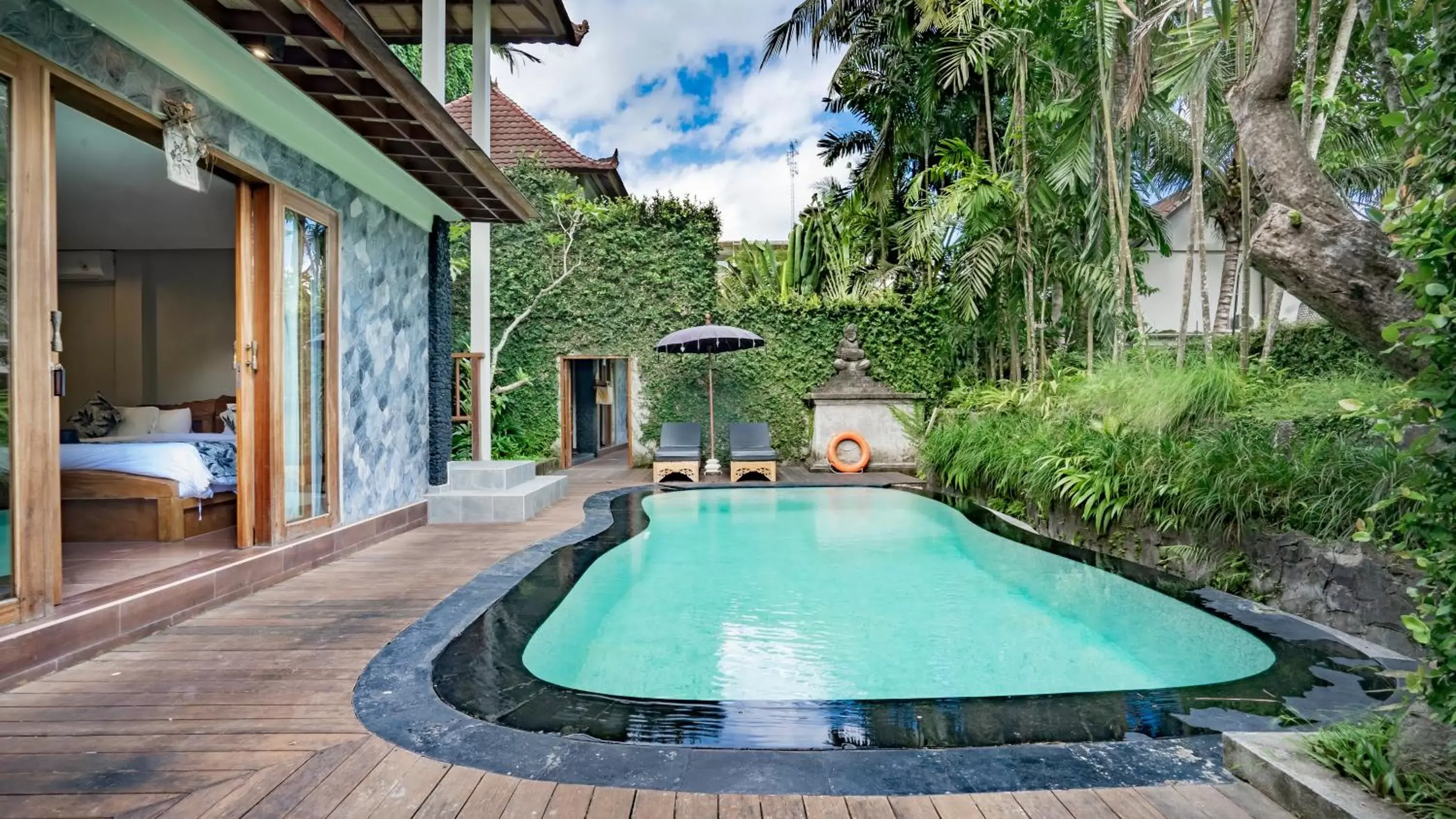 Garden, Swimming Pool in KajaNe Mua at Ubud Bali