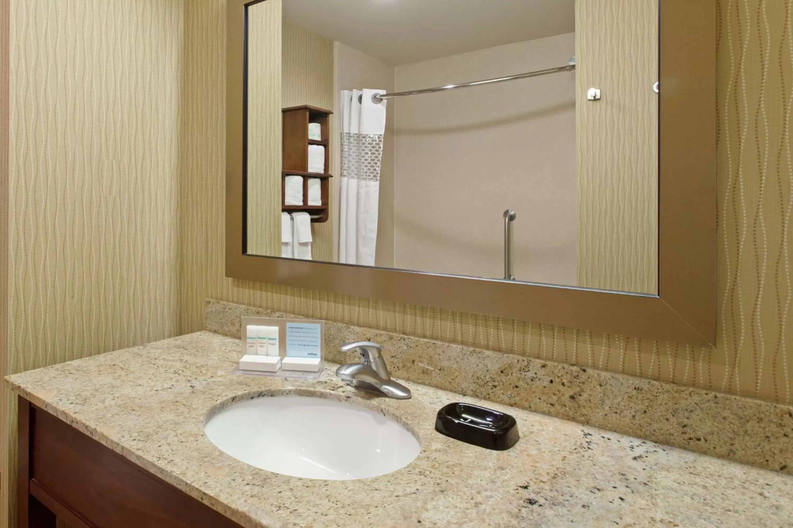Bathroom in Hampton Inn and Suites Seattle - Airport / 28th Avenue