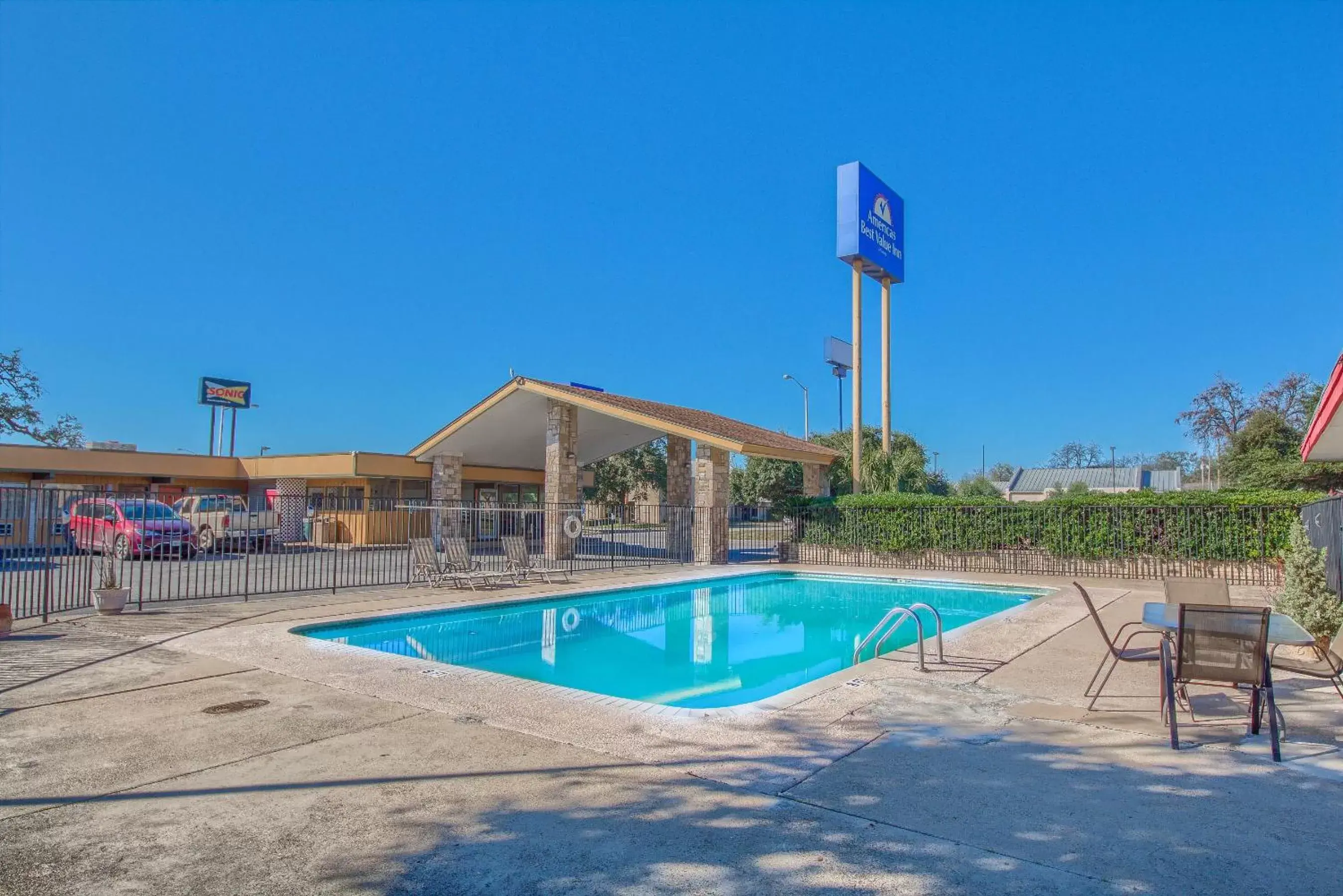 Swimming Pool in Americas Best Value Inn Uvalde