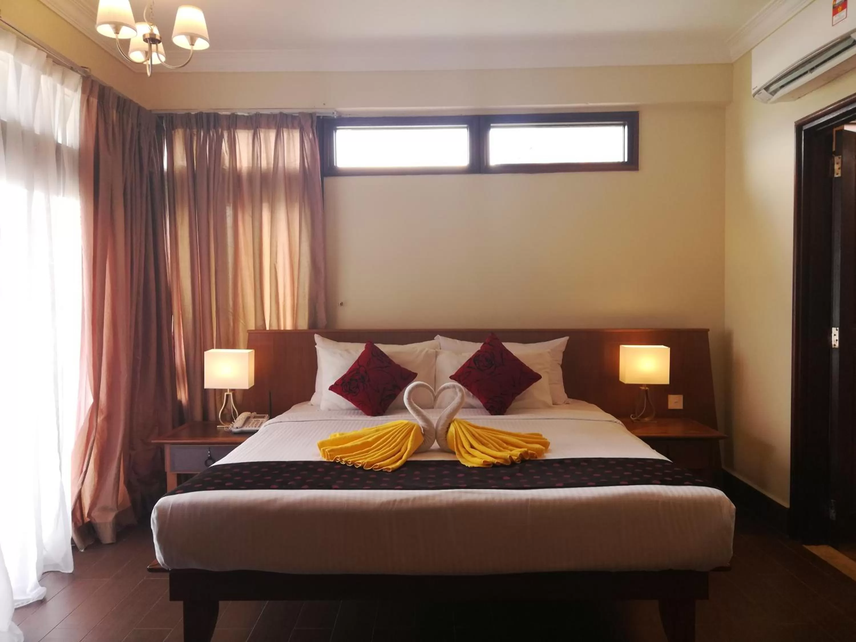 Bed in Langkawi Lagoon Beach Resort