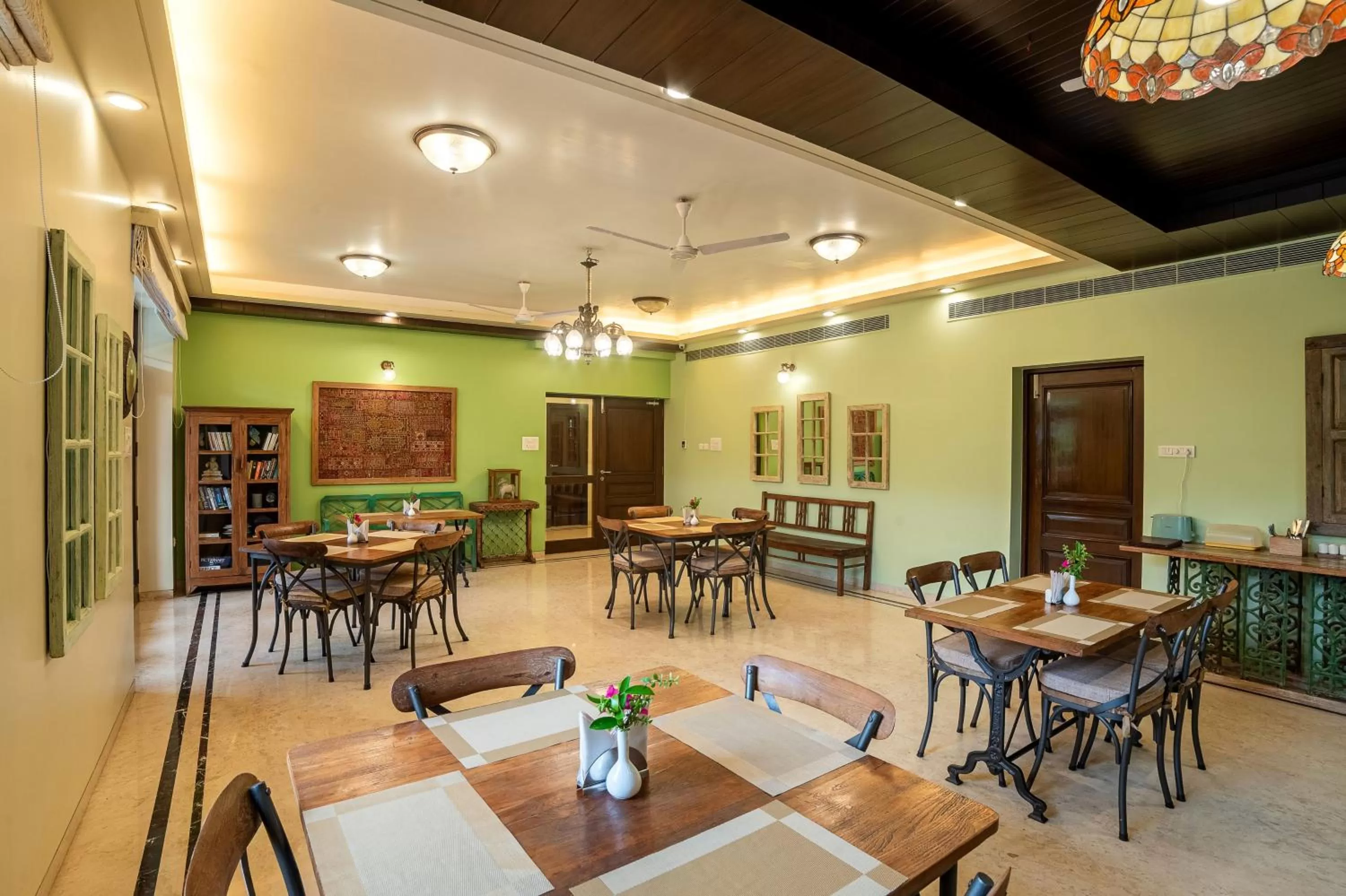 Dining area in The Almond Tree