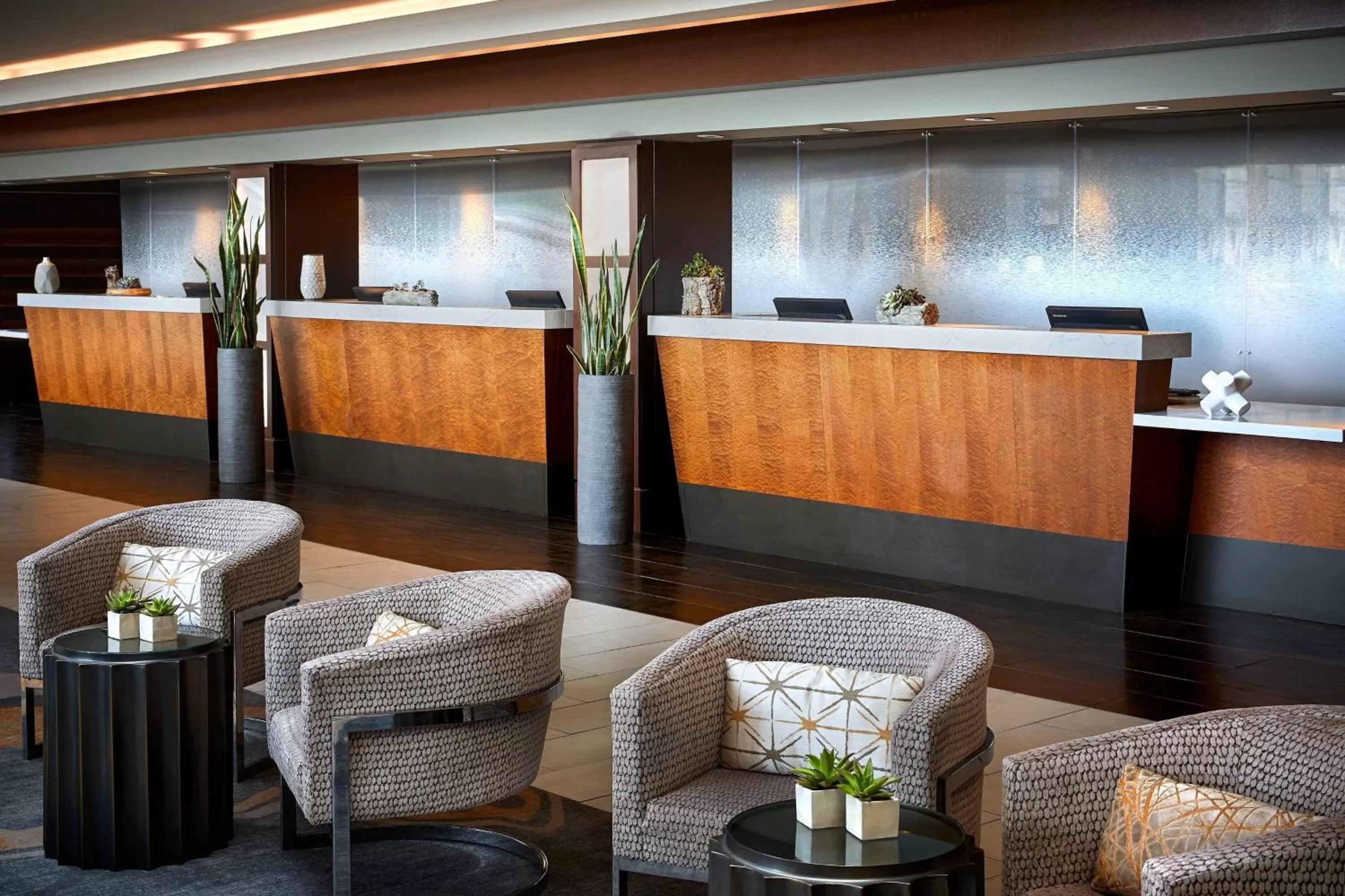 Lobby or reception in San Francisco Airport Marriott Waterfront