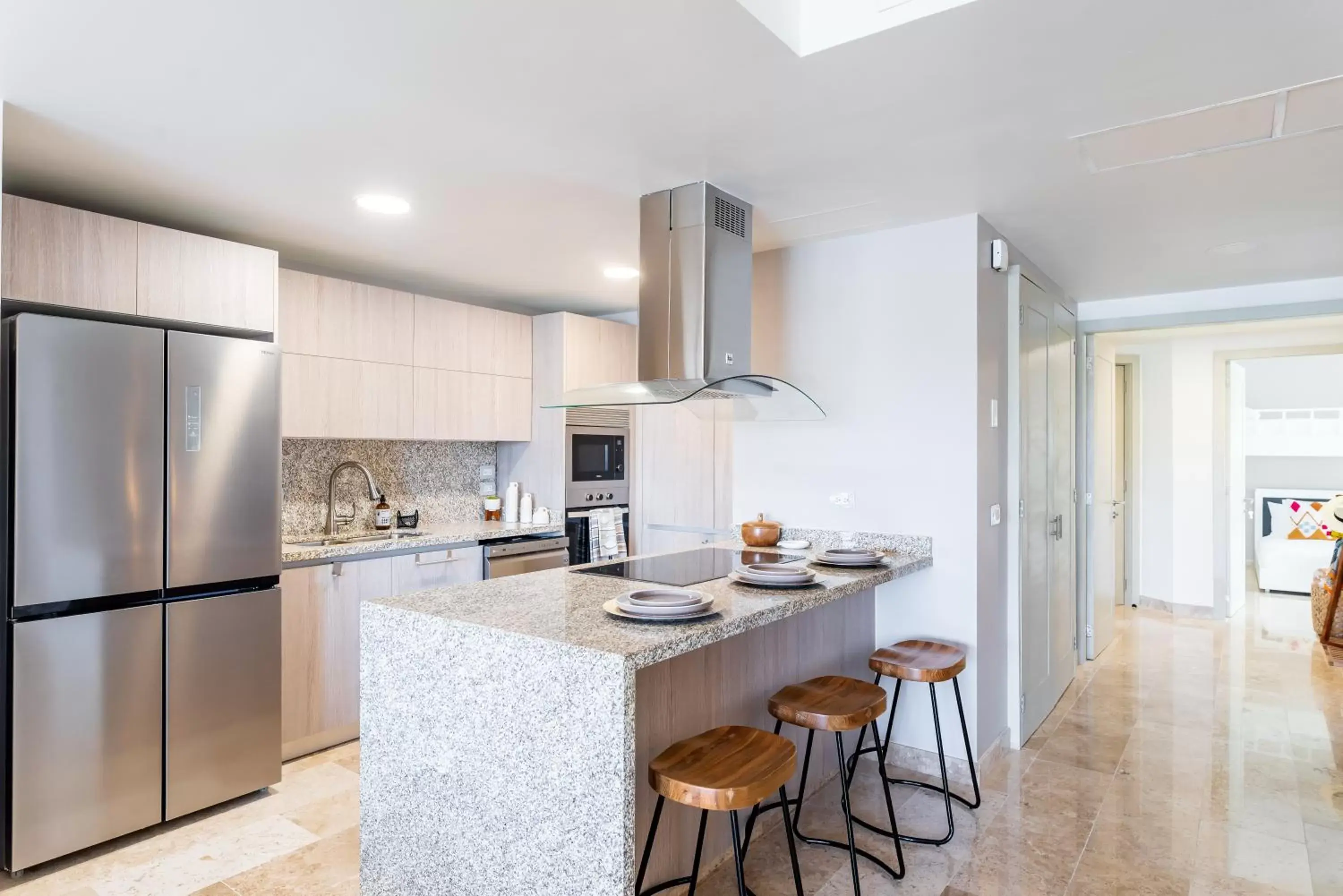 Kitchen/Kitchenette in Mareazul Beach Front Condos At playa del Carmen