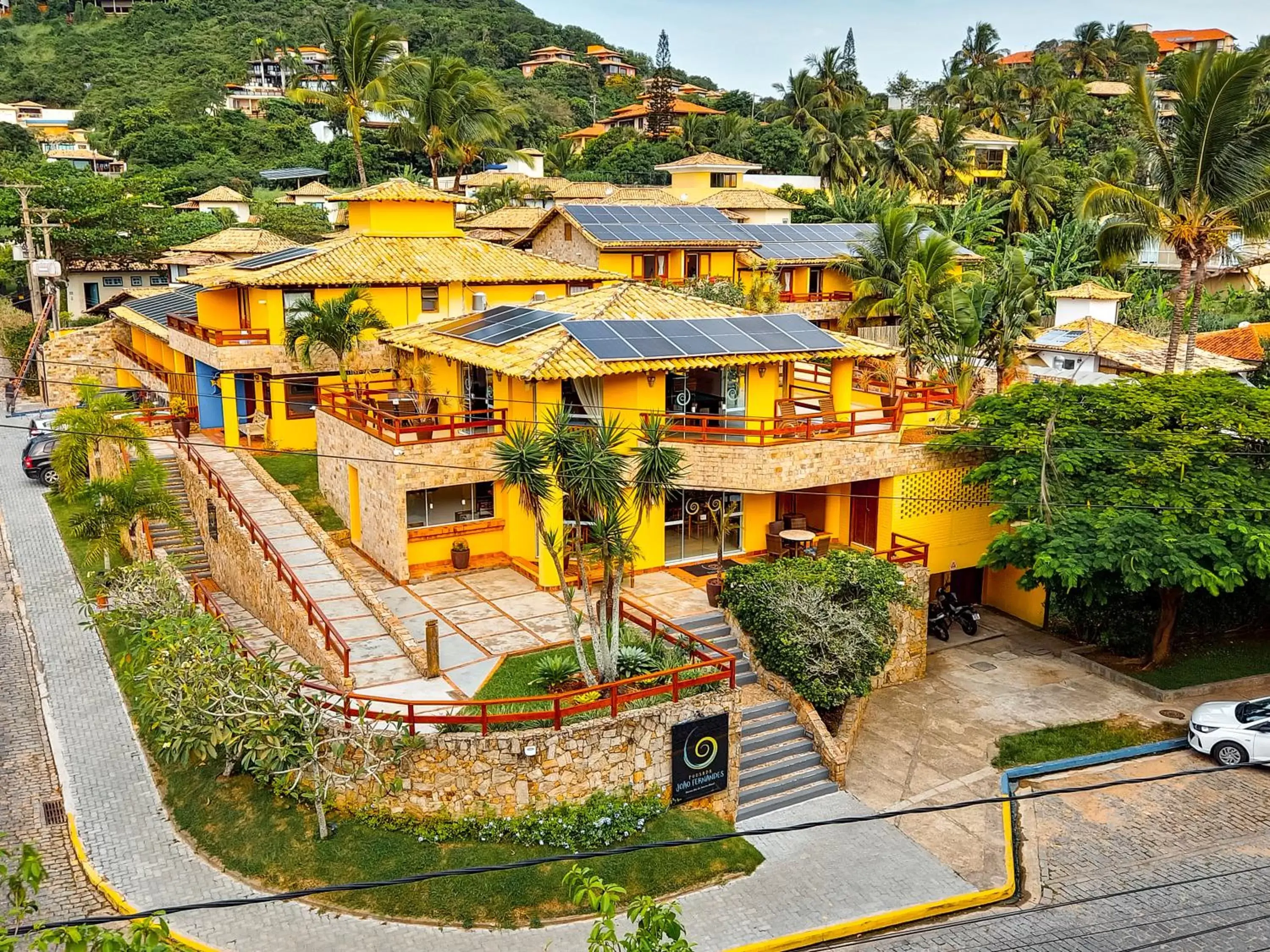 Property building, Bird's-eye View in Pousada João Fernandes