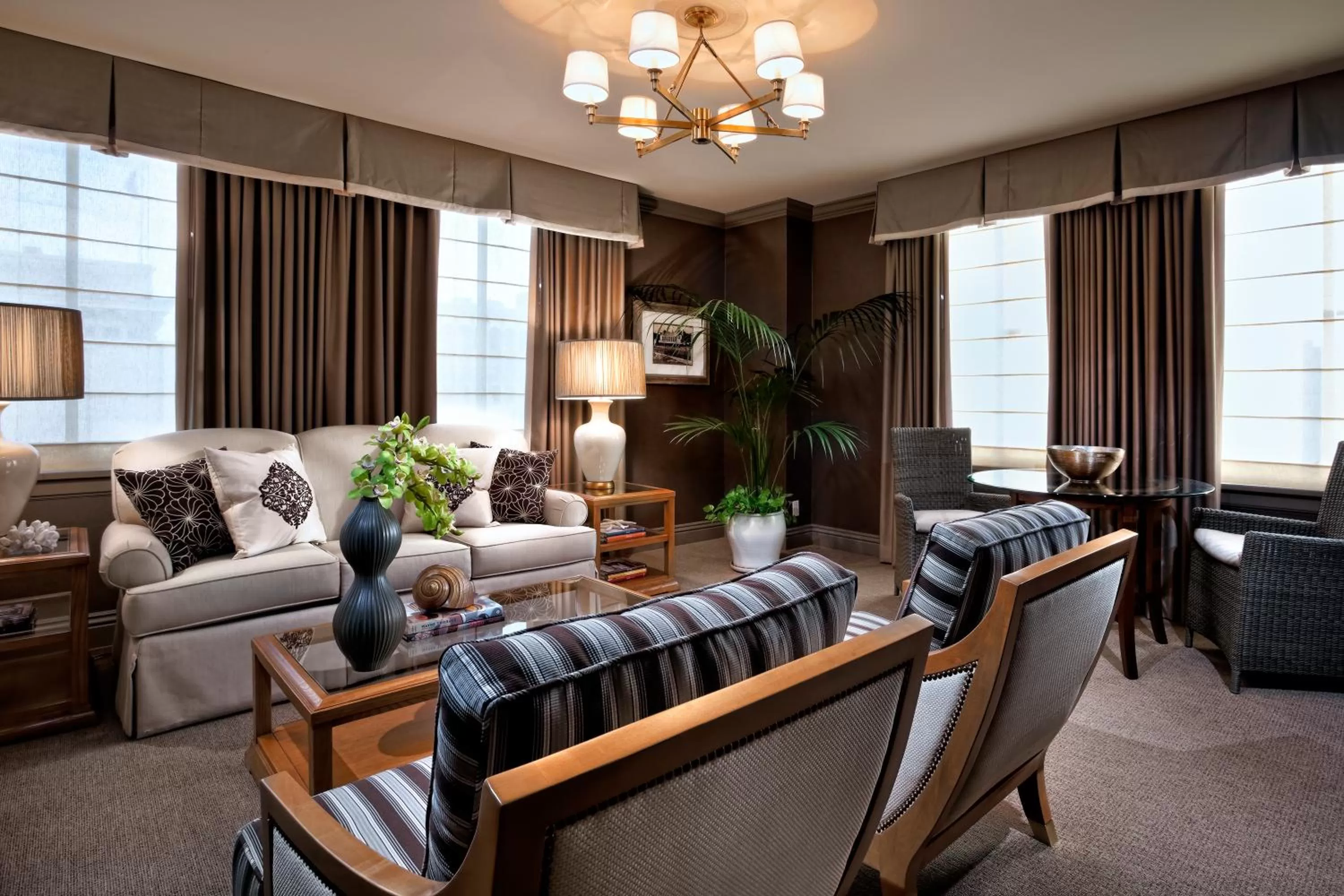 Living room in Los Angeles Athletic Club