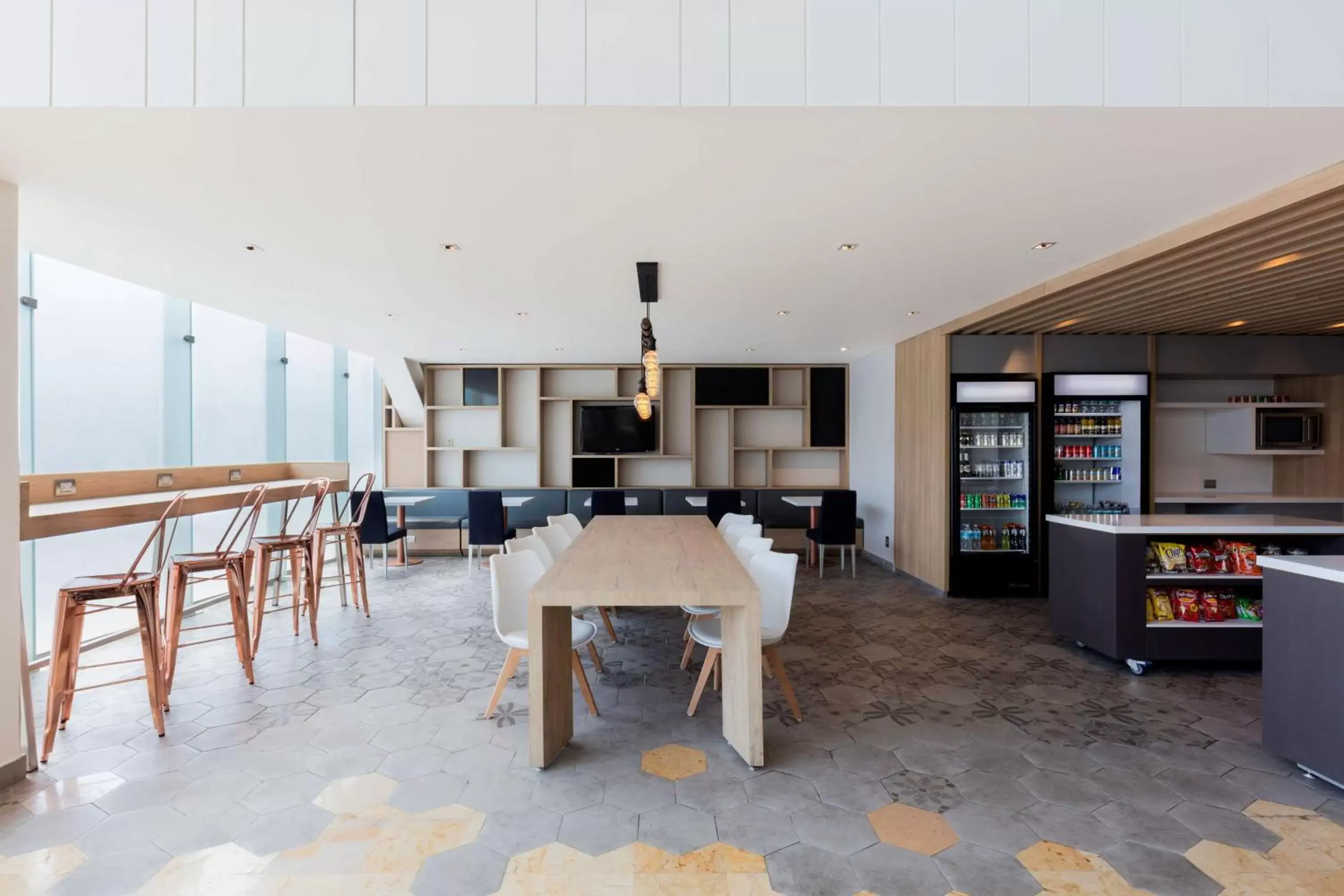 Lobby or reception, Restaurant/Places to Eat in Hilton Garden Inn Mexico City Santa Fe Lobby or reception, Restaurant/Places to Eat in Hilton Garden Inn Mexico City Santa Fe