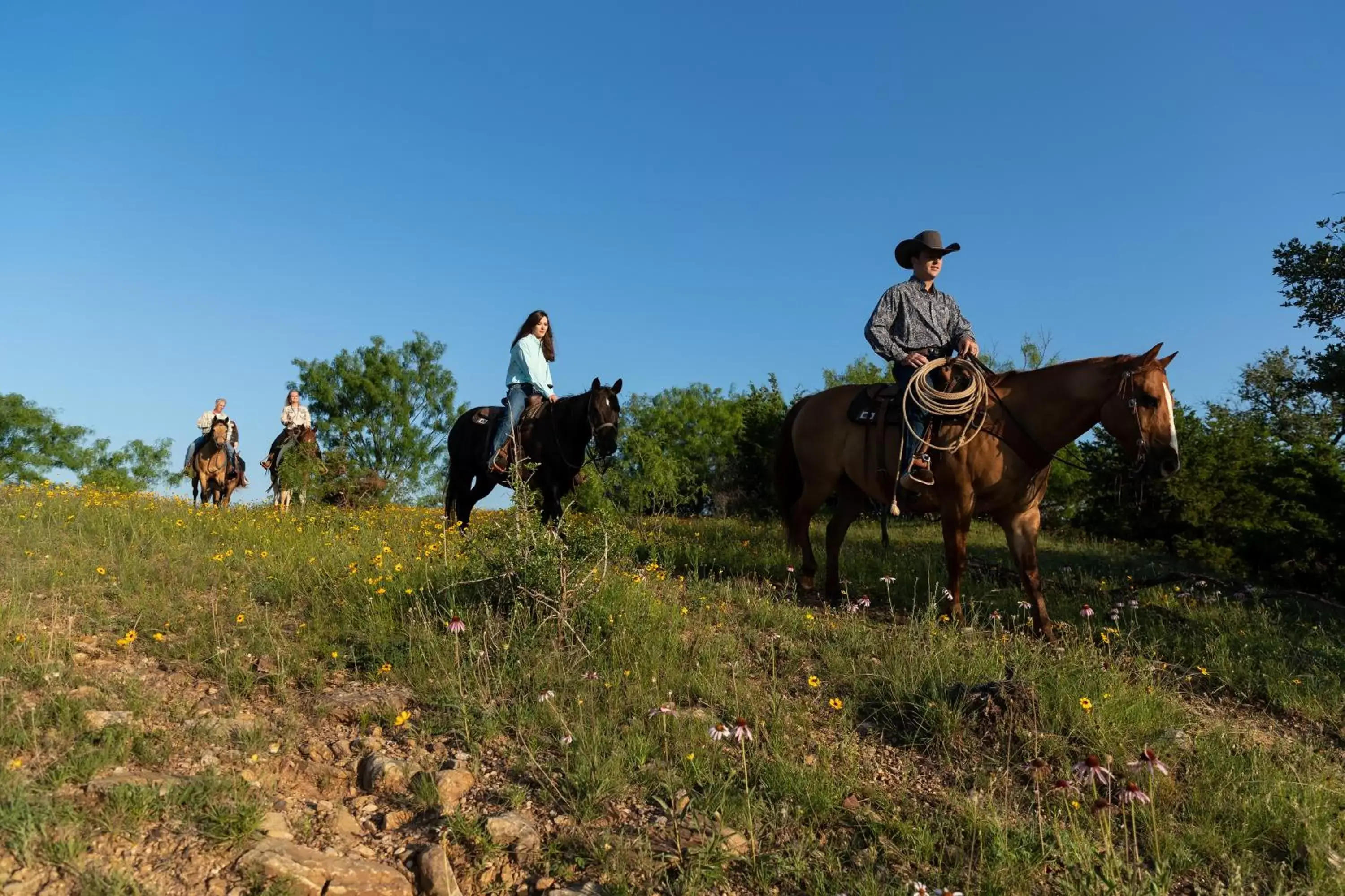 People, Horseback Riding in Wildcatter Ranch and Resort