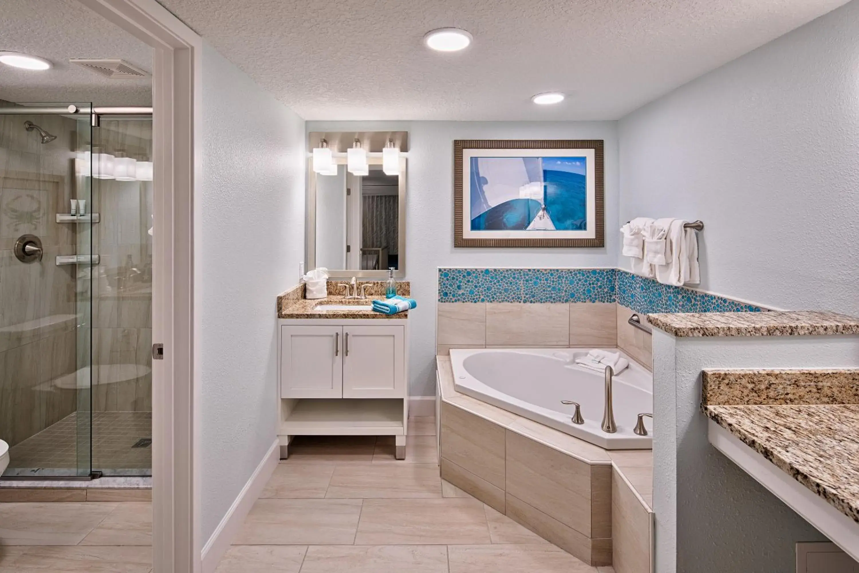 Bathroom in Grand Seas by Exploria Resorts