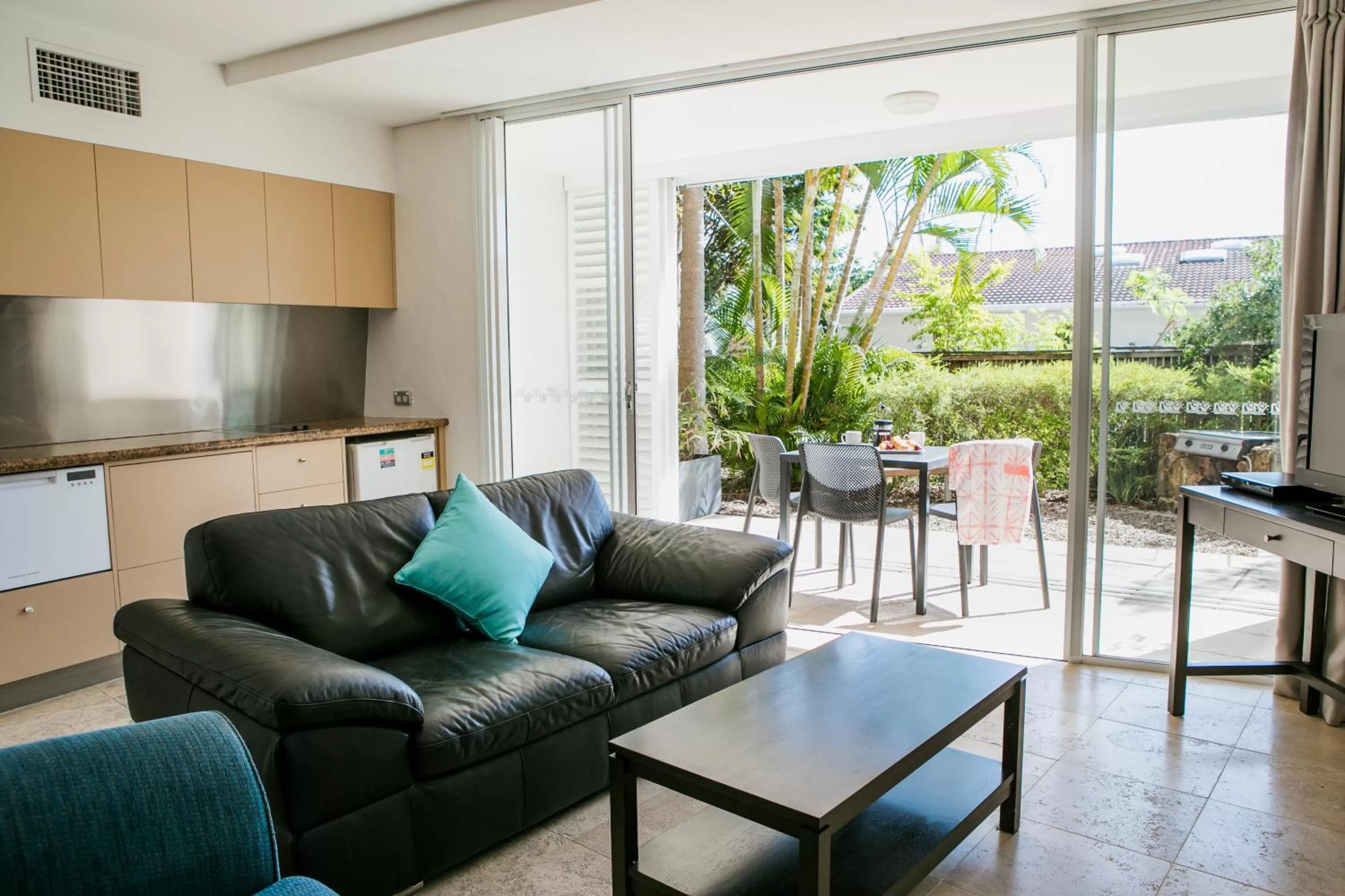 Seating area in Noosa Blue Resort