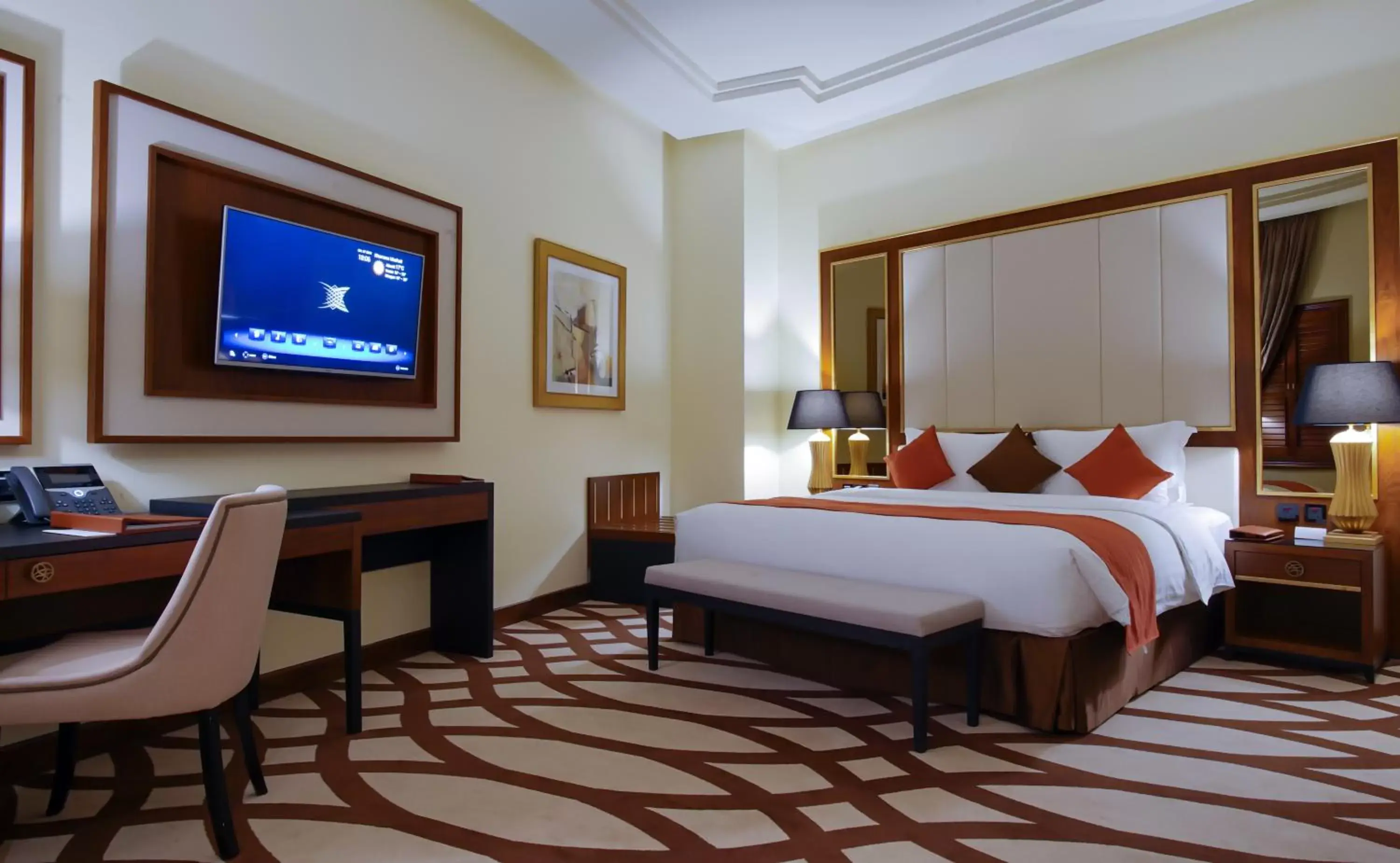 Bed in Bayat Hotel