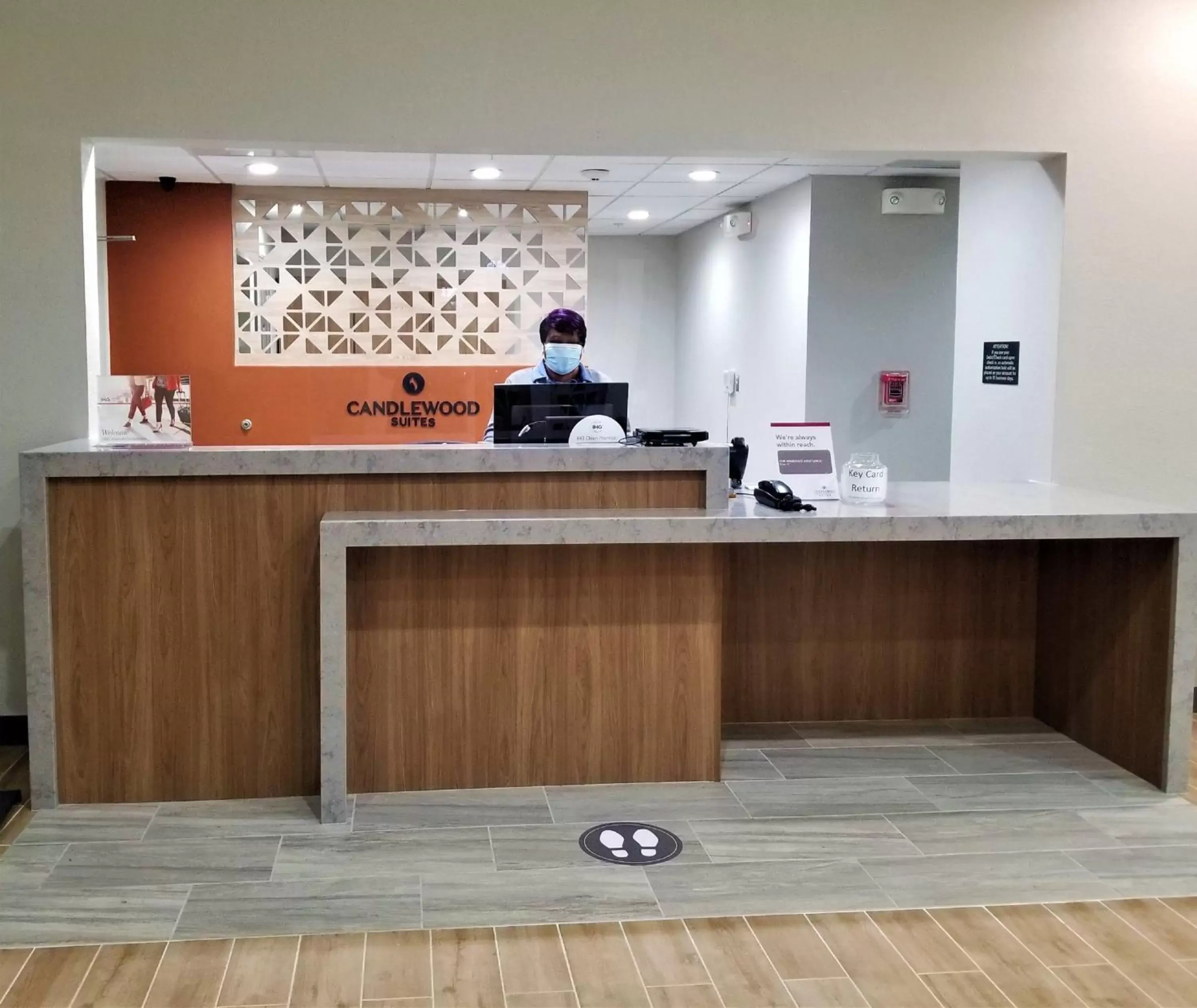 Lobby or reception in Candlewood Suites Apex Raleigh Area by IHG Lobby or reception in Candlewood Suites Apex Raleigh Area by IHG