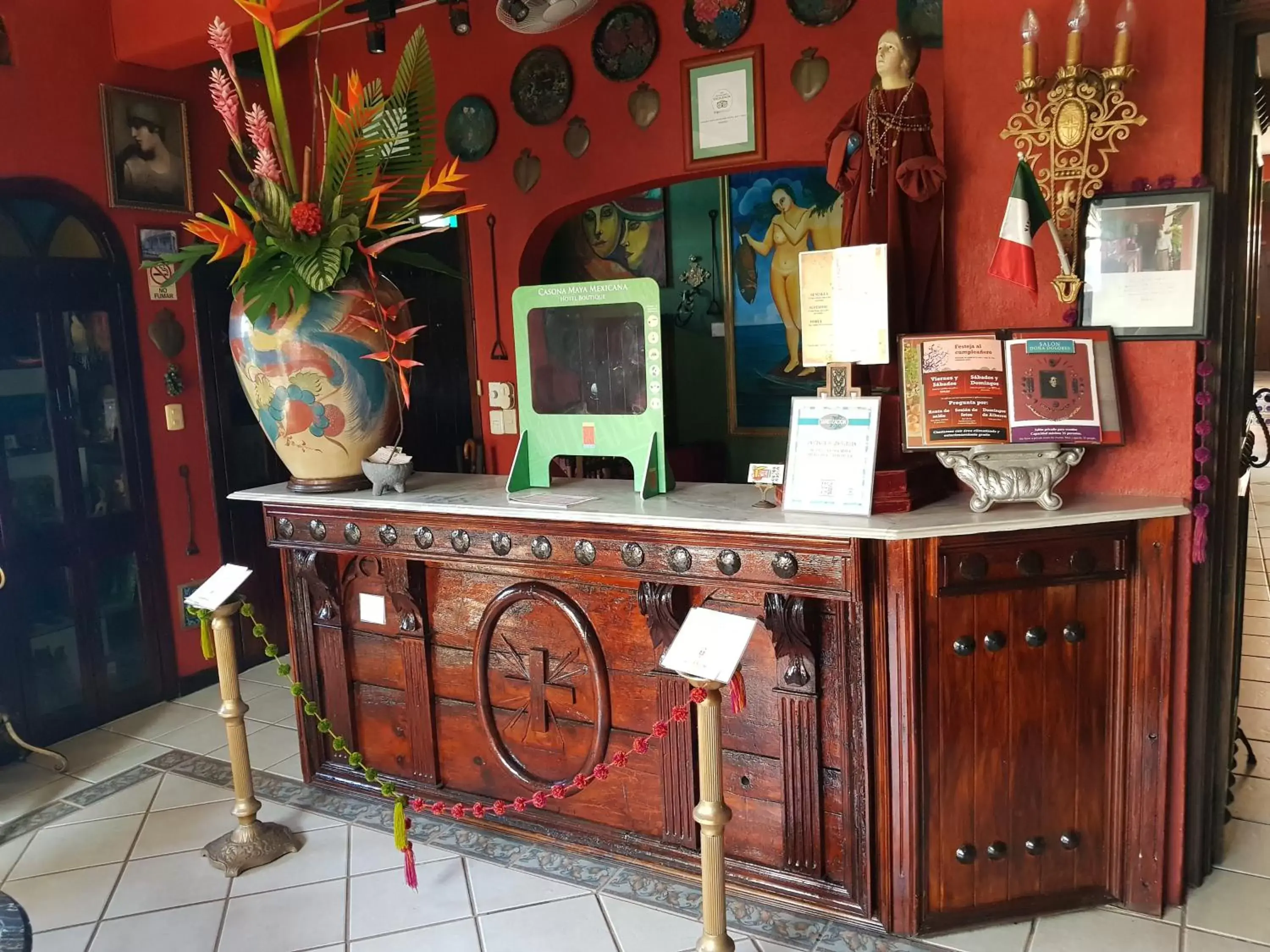 Lobby or reception in Hotel Boutique Casona Maya Mexicana