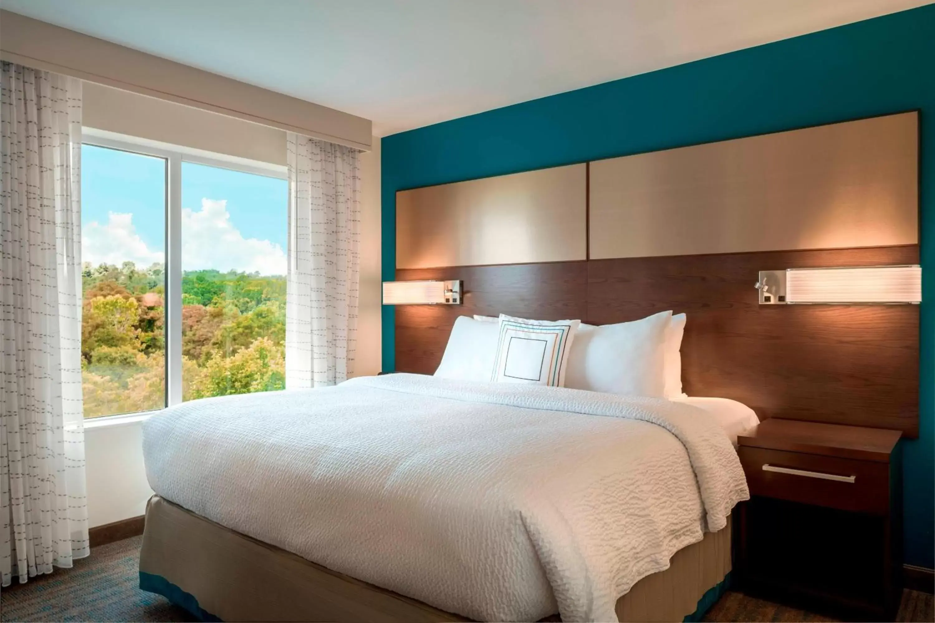 Bedroom, Bed in Residence Inn by Marriott Wheeling/St. Clairsville