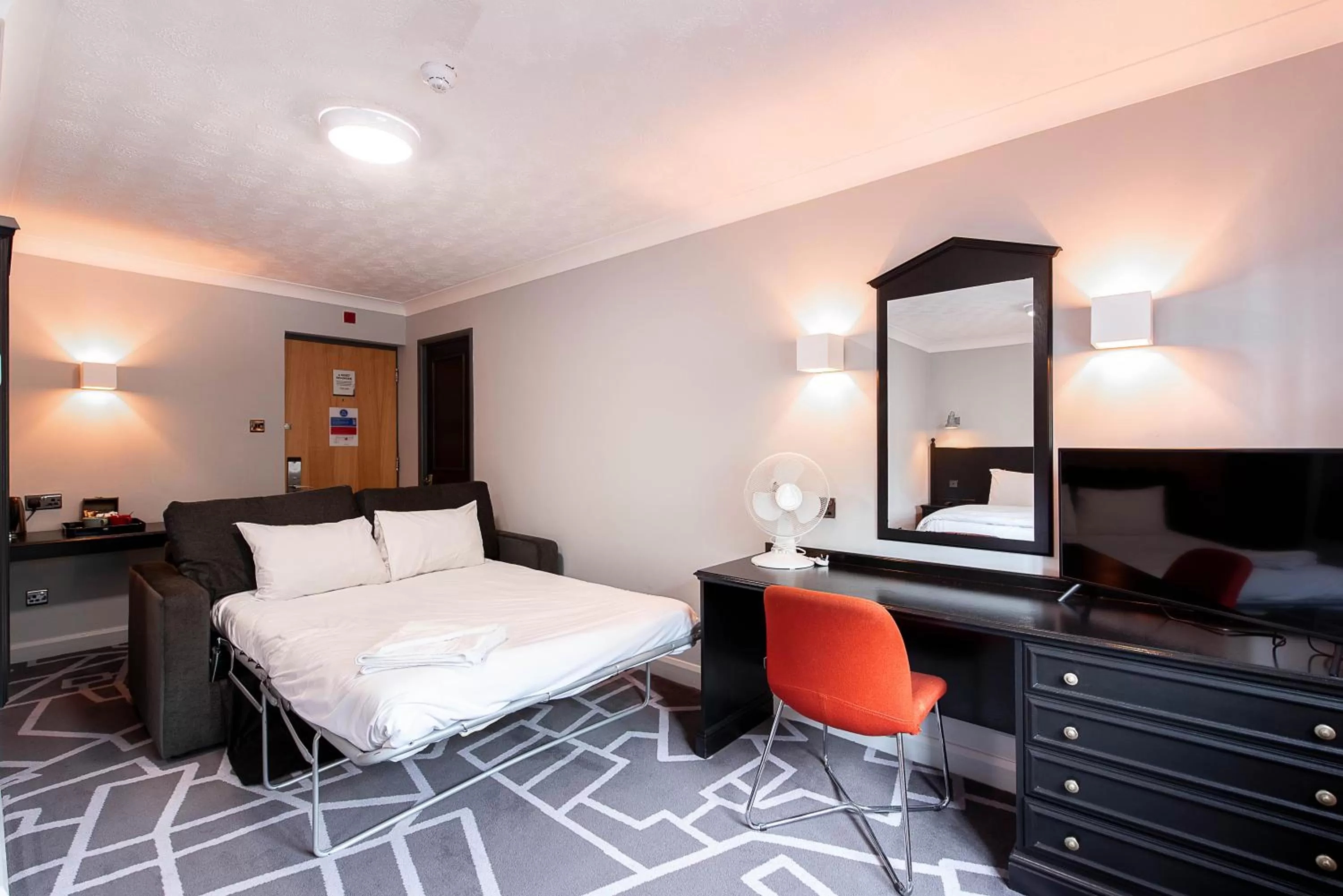 Bedroom, Bed in Village Hotel Liverpool