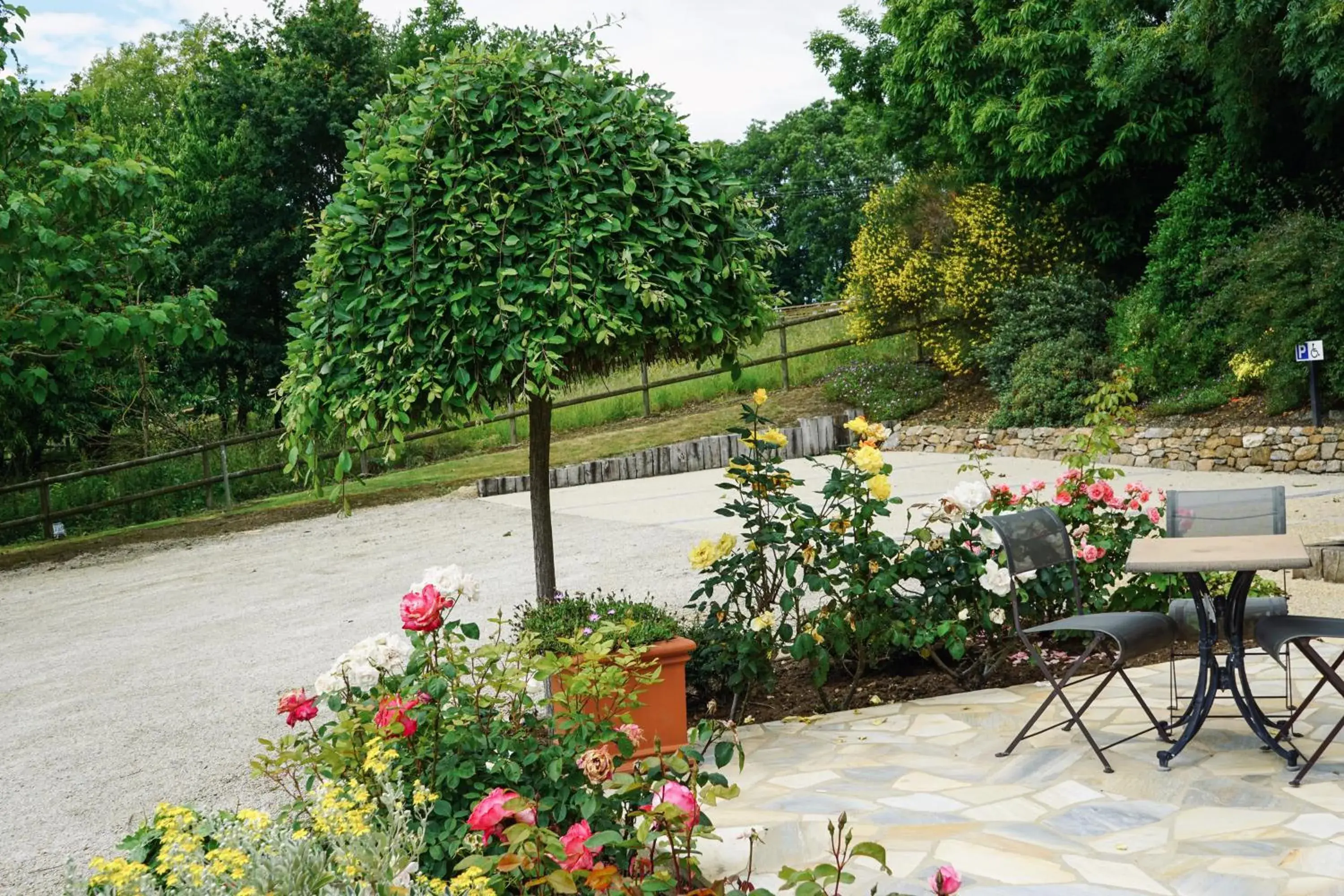 Balcony/Terrace in Manoir Des Douets Fleuris