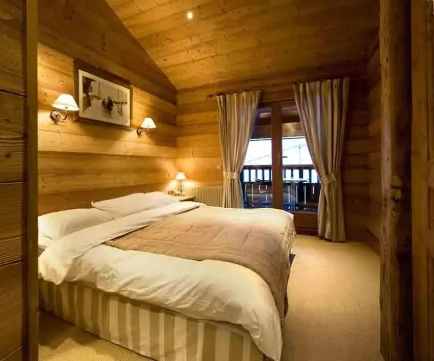 Bed in Hôtel Chalet Alpage