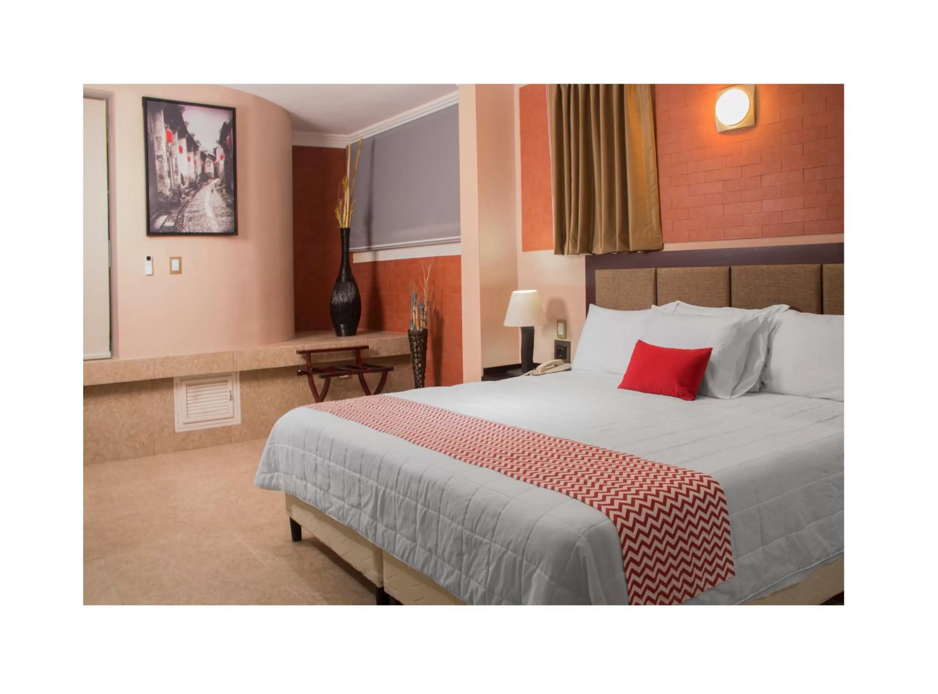 Decorative detail, Bed in Ramada by Wyndham Tikal Isla de Flores