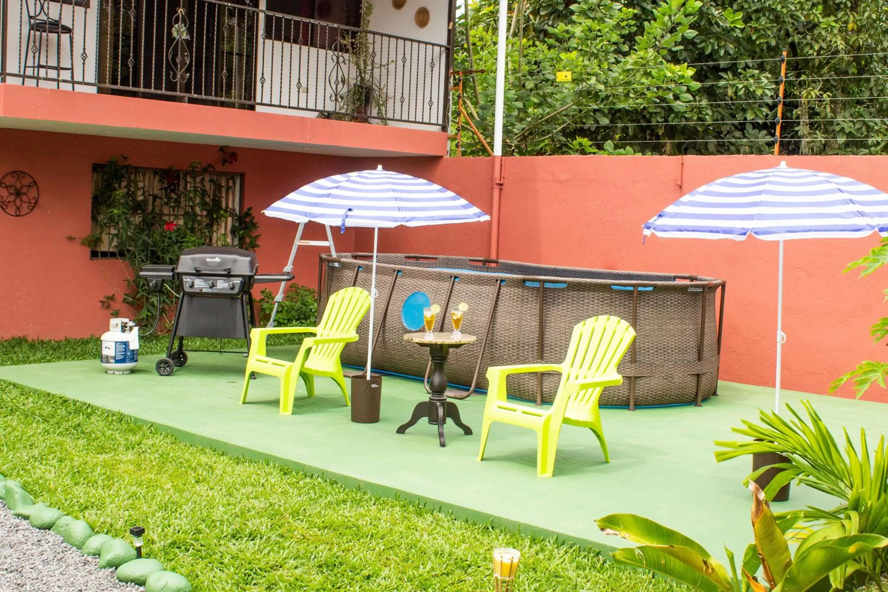 Pool view in Tico House Bed & Breakfast