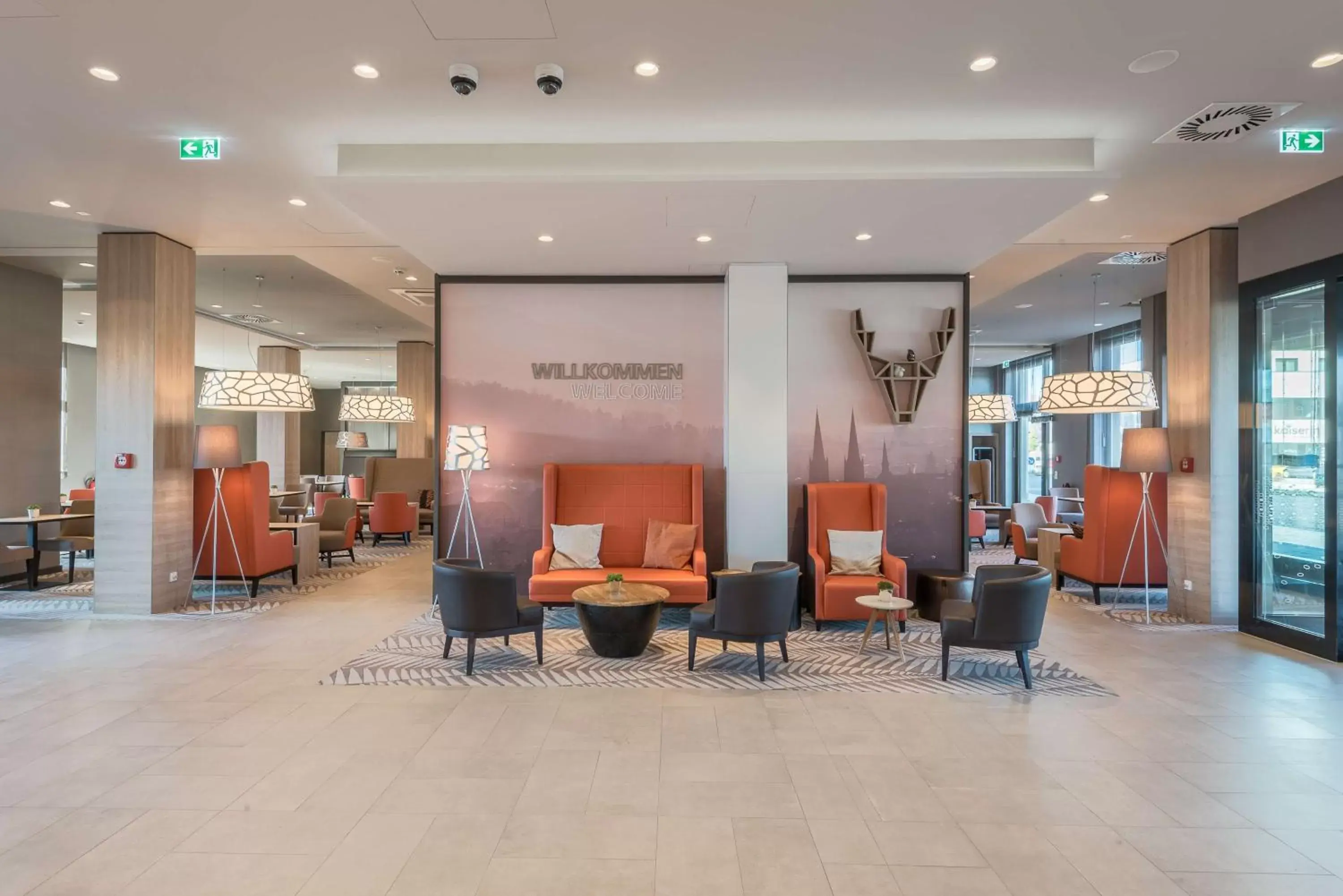 Lobby or reception in Hampton By Hilton Freiburg Lobby or reception in Hampton By Hilton Freiburg