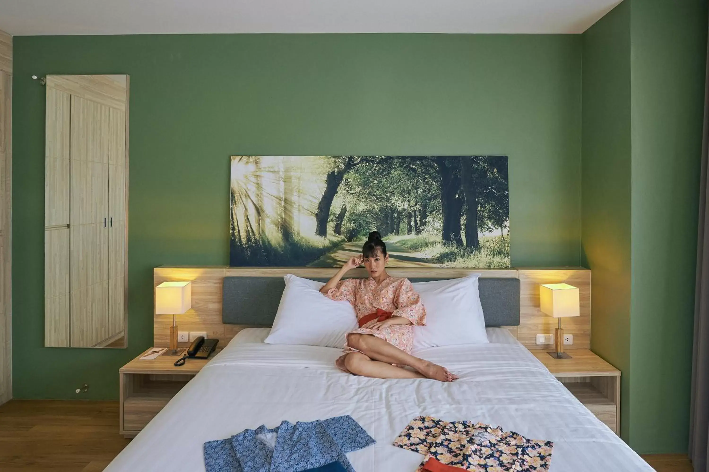 Bedroom, Bed in Serenity Hotel and Spa Kabinburi