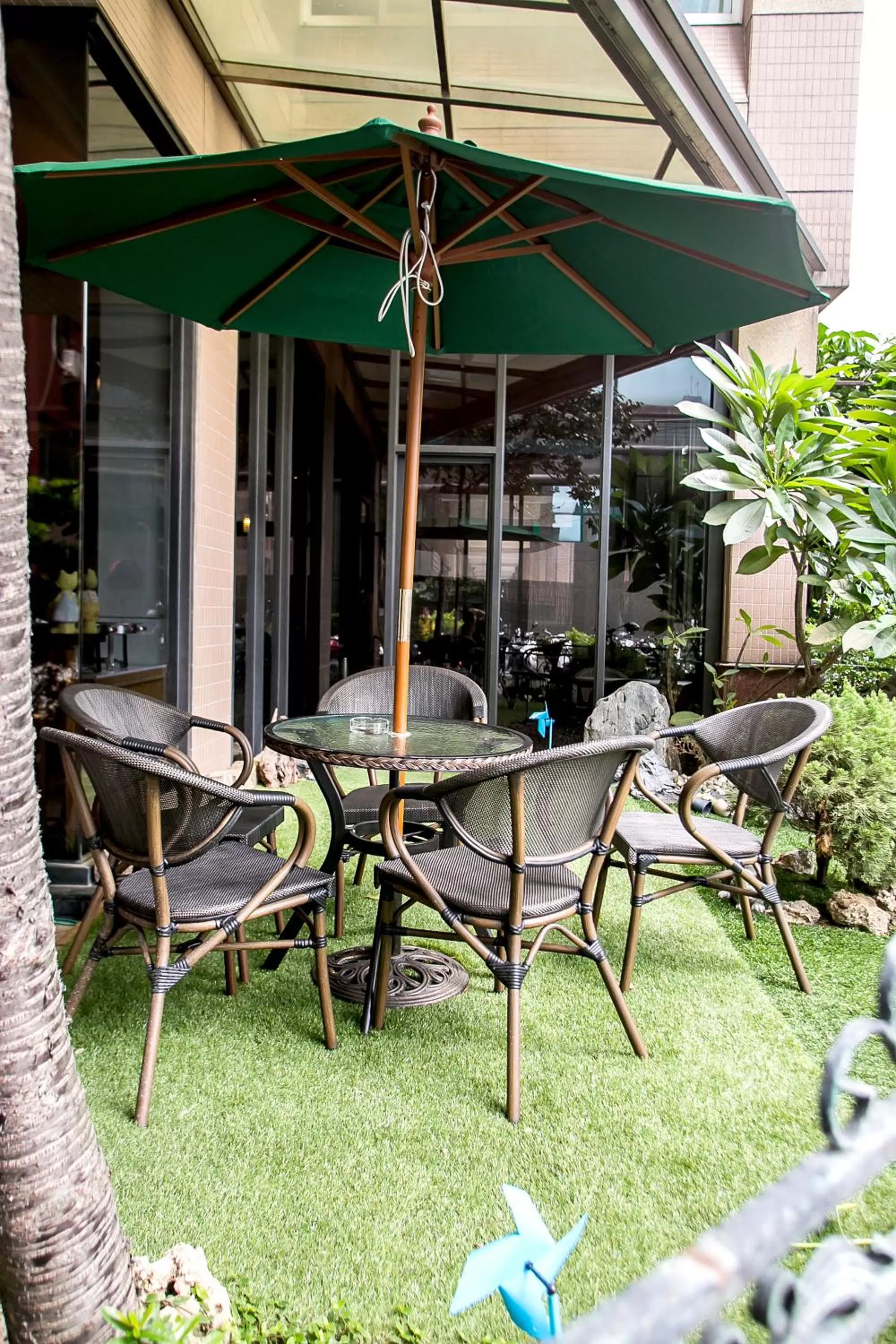 Patio in Huang Shin Business Hotel-Shang An