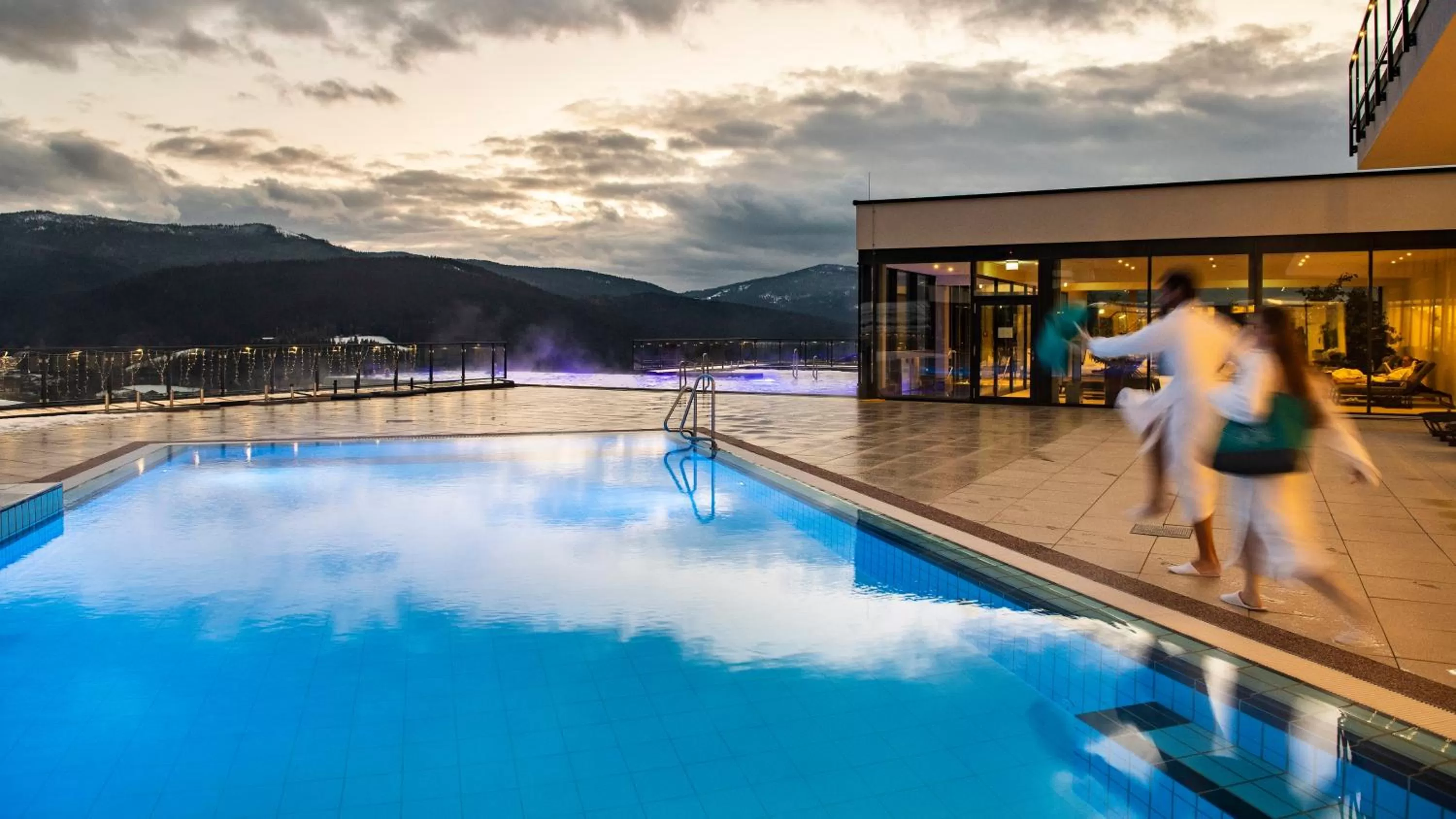 Pool view in Sonnenhof Resort Bayerischer Wald
