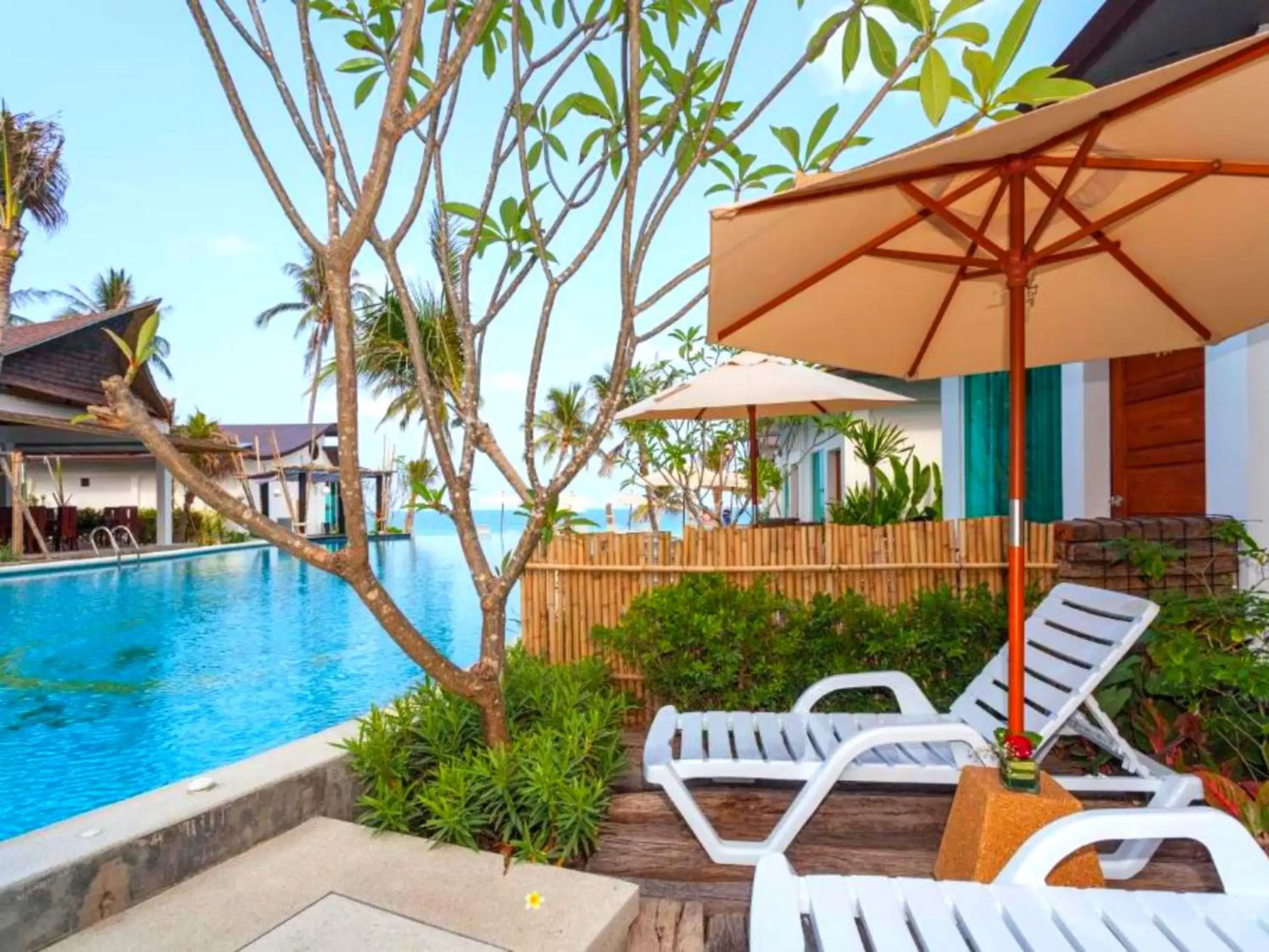 Patio, Swimming Pool in The Samui Beach Resort - SHA Plus Certified
