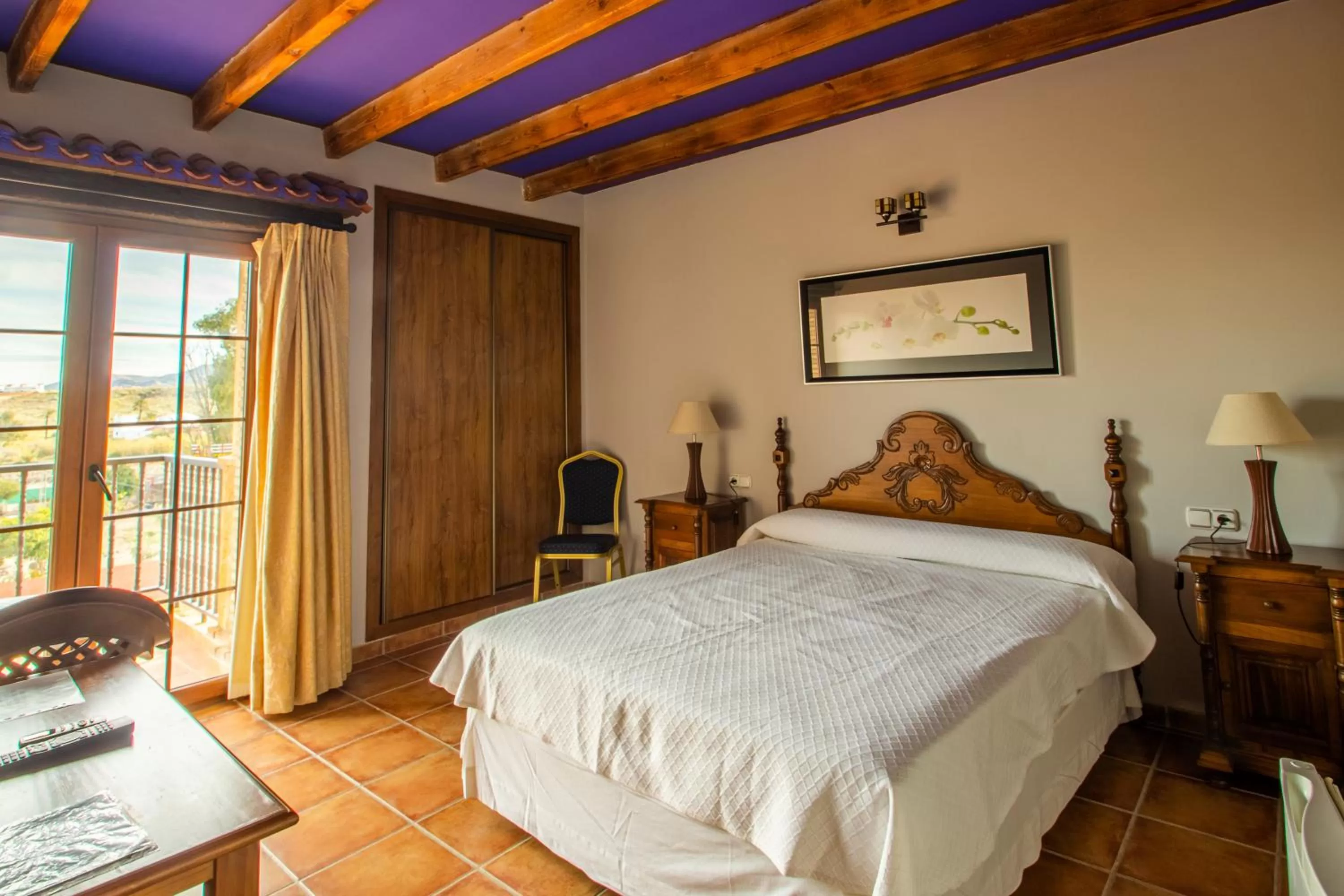 Bedroom, Bed in Hostal Rural Turre