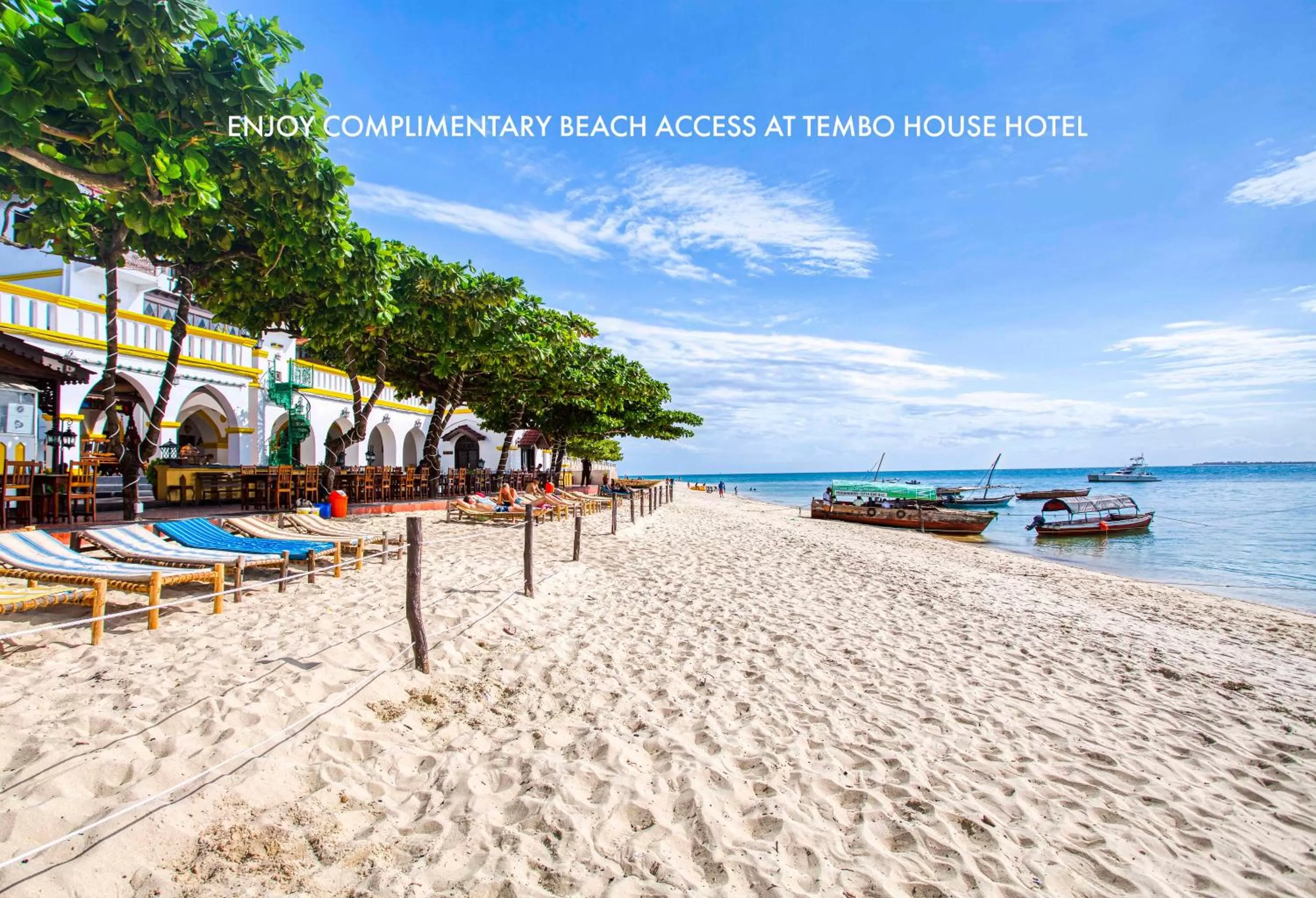 Beach in Tembo B&B Apartments