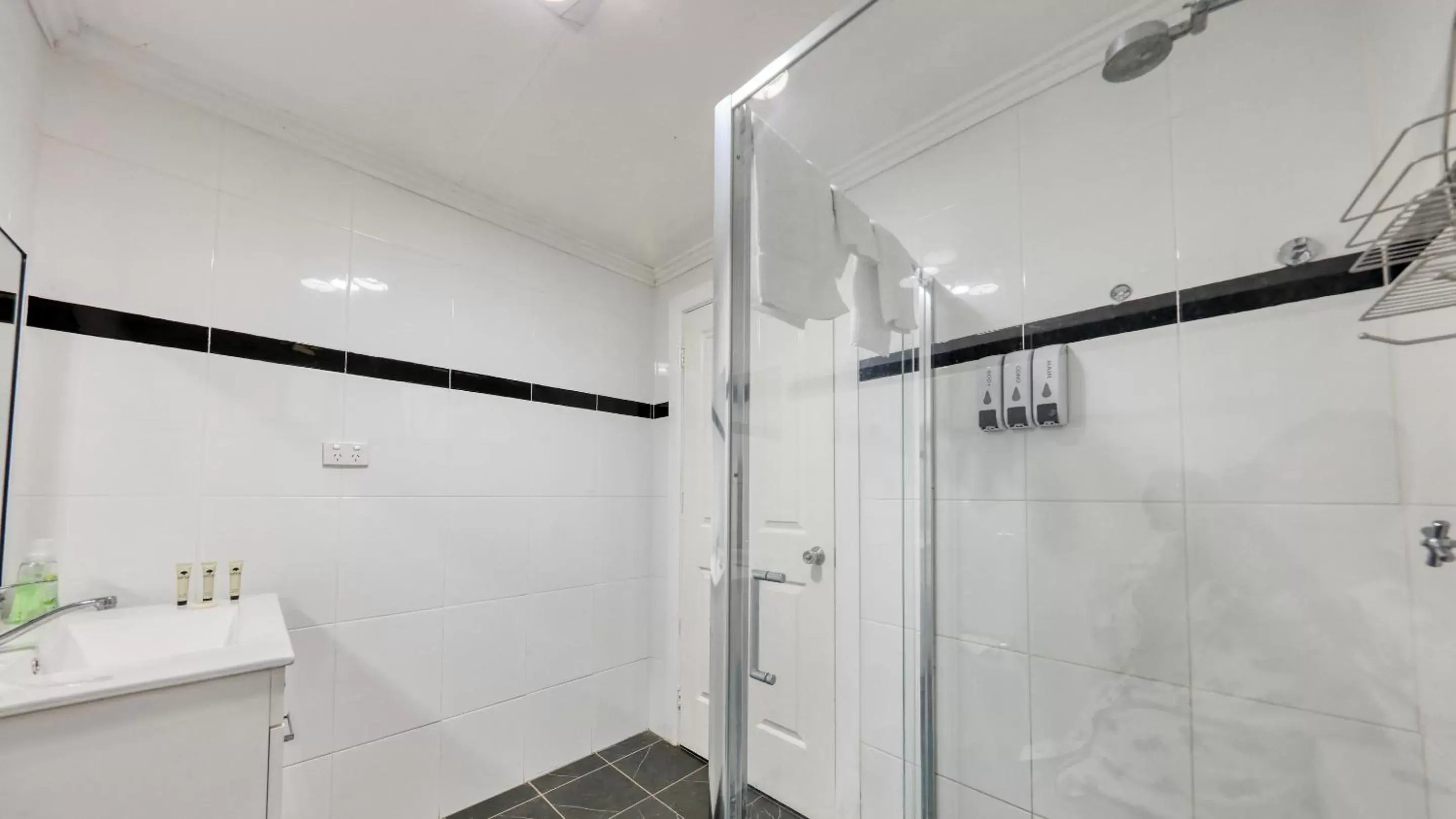 Shower, Bathroom in Castlereagh Lodge Motel